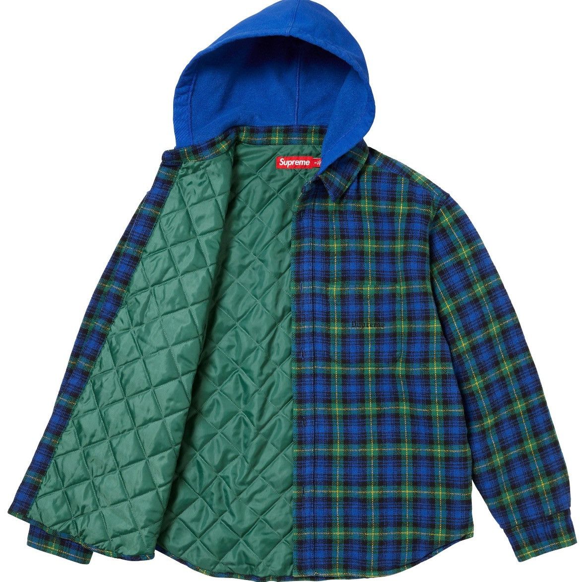 Streetwear × Supreme Supreme Plaid Wool Hooded Work Jacket