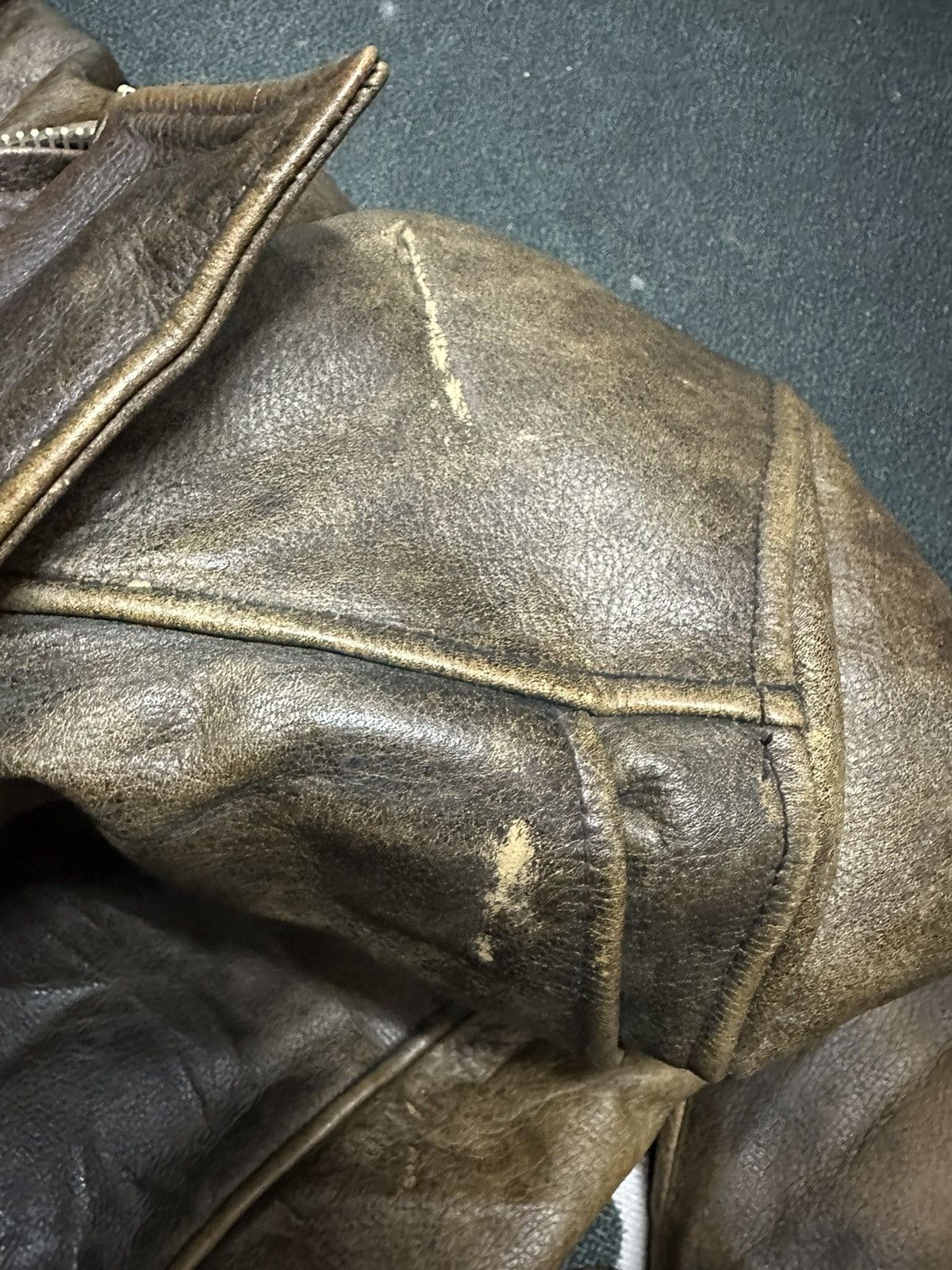 Uno Uomo leather jacket printed