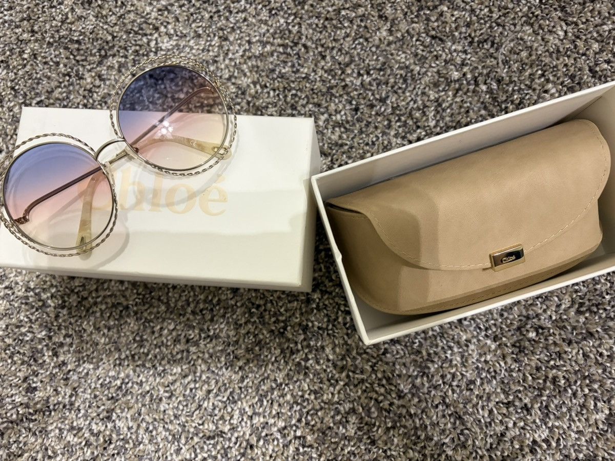 Chloe Chloe Gold/Rainbow Sunglasses Size ONE SIZE - 2 Thumbnail