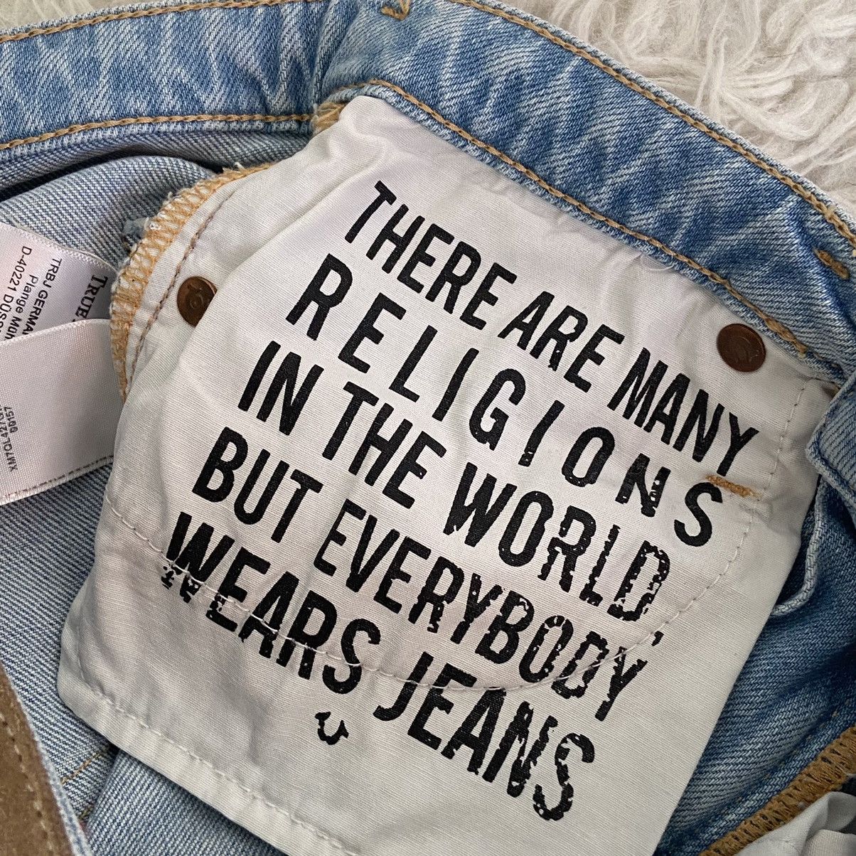 If Six Was Nine × True Religion 📌 Crazy True Religion Halle Mid Rise Skinny Y2K Denim Jeans Size 27" / US 4 / IT 40 - 16 Thumbnail