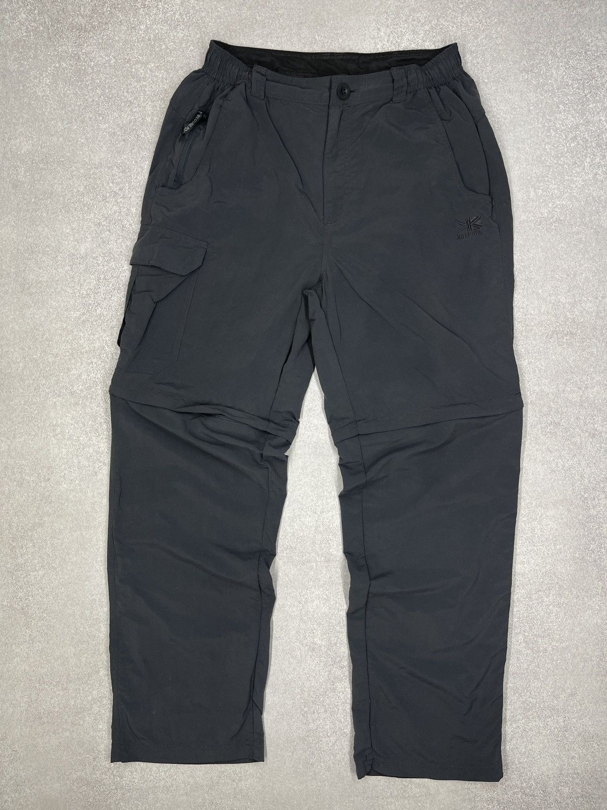 Karrimor Mens Karrimor 2in1 Nylon Cargo Pants Grey Multipocket Y2K Size US 32 / EU 48 - 2 Thumbnail
