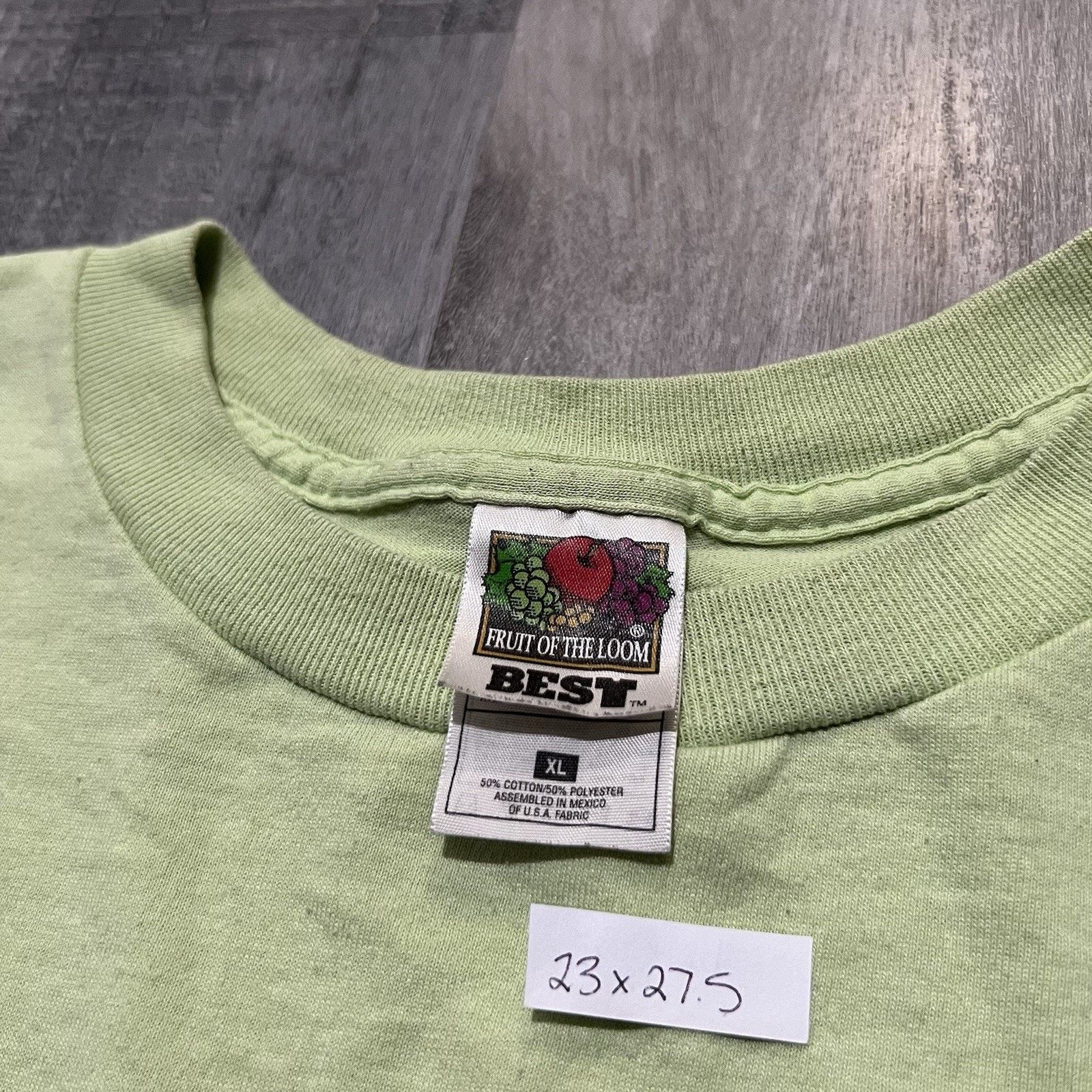 Fruit Of The Loom VTG Tommy Sports Faded Green Y2K 2000 Flag T Shirt Mens XL Size US XL / EU 56 / 4 - 4 Thumbnail