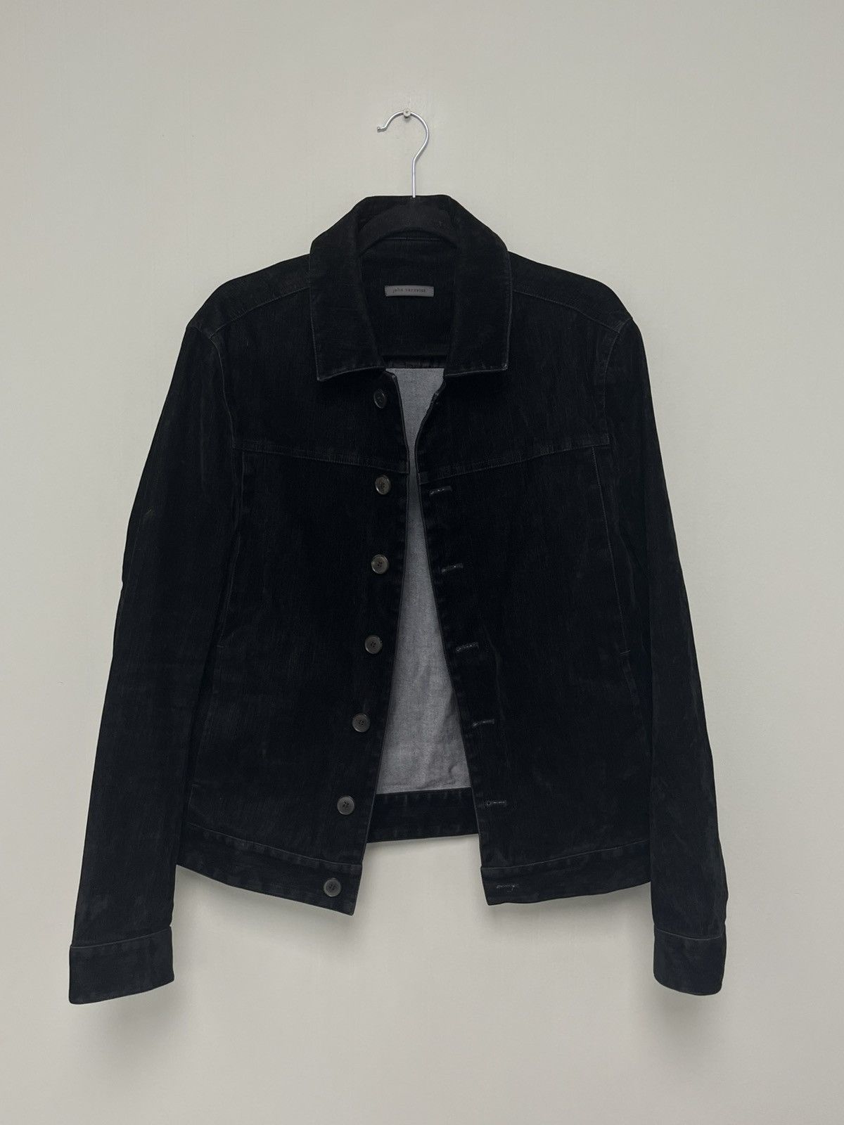 John Varvatos Flocked Velvet Trucker size EU 48 USA 38 medium Size US M / EU 48-50 / 2 - 5 Thumbnail