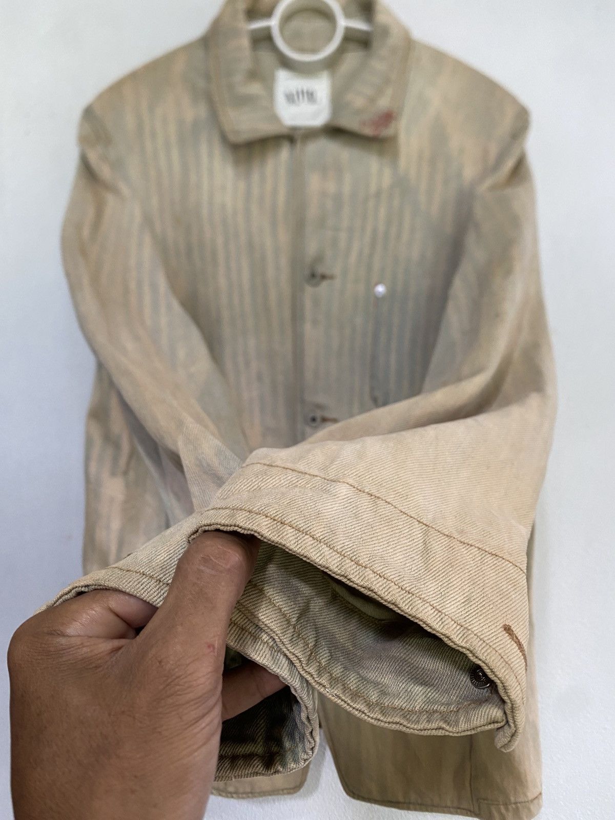 Le Grande Bleu (L.G.B.) Azito Distress Denim Jacket Button Up Size US L / EU 52-54 / 3 - 6 Thumbnail