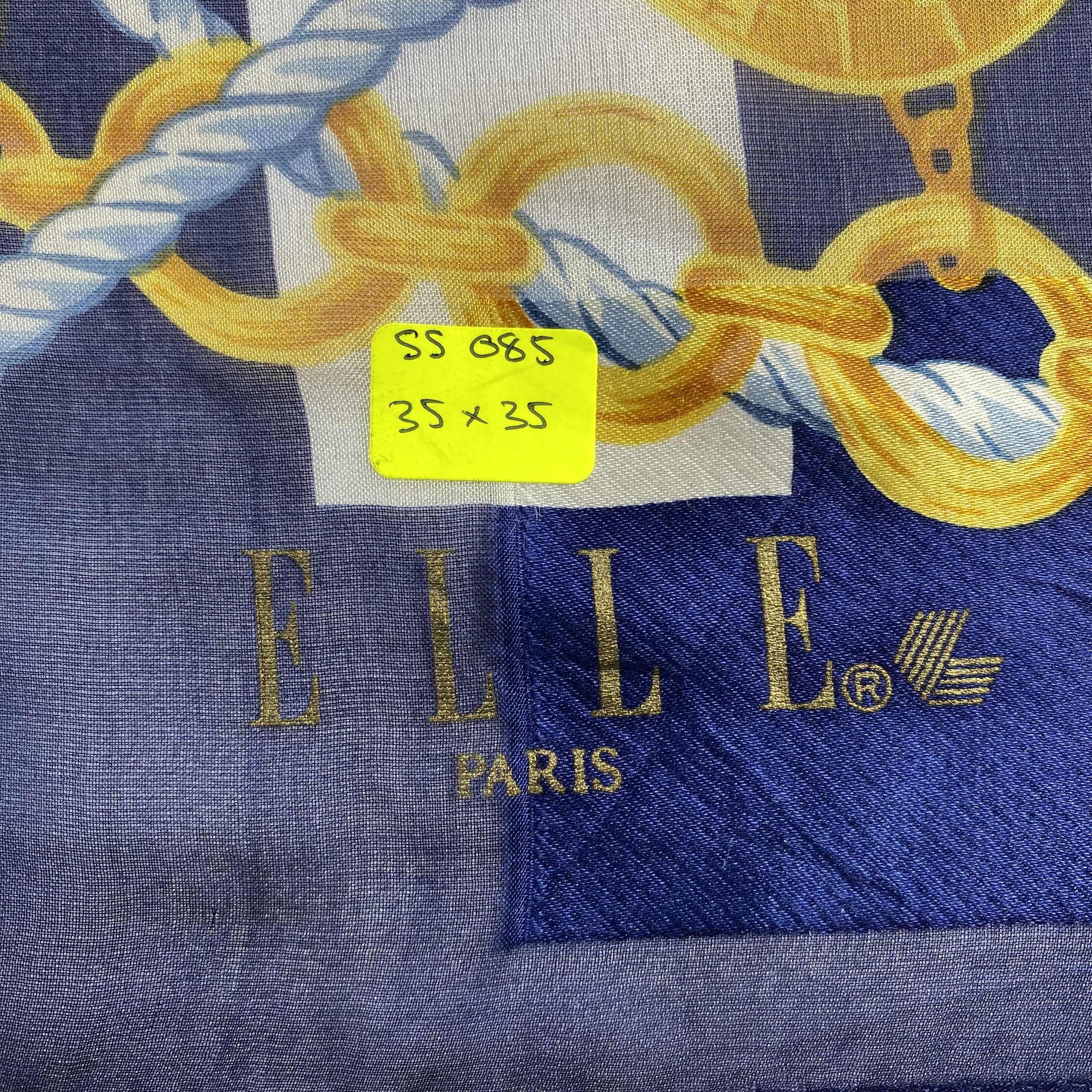 Japanese Brand × Vintage Vintage Elle Paris Silk Scarf SS085 Size ONE SIZE - 5 Thumbnail