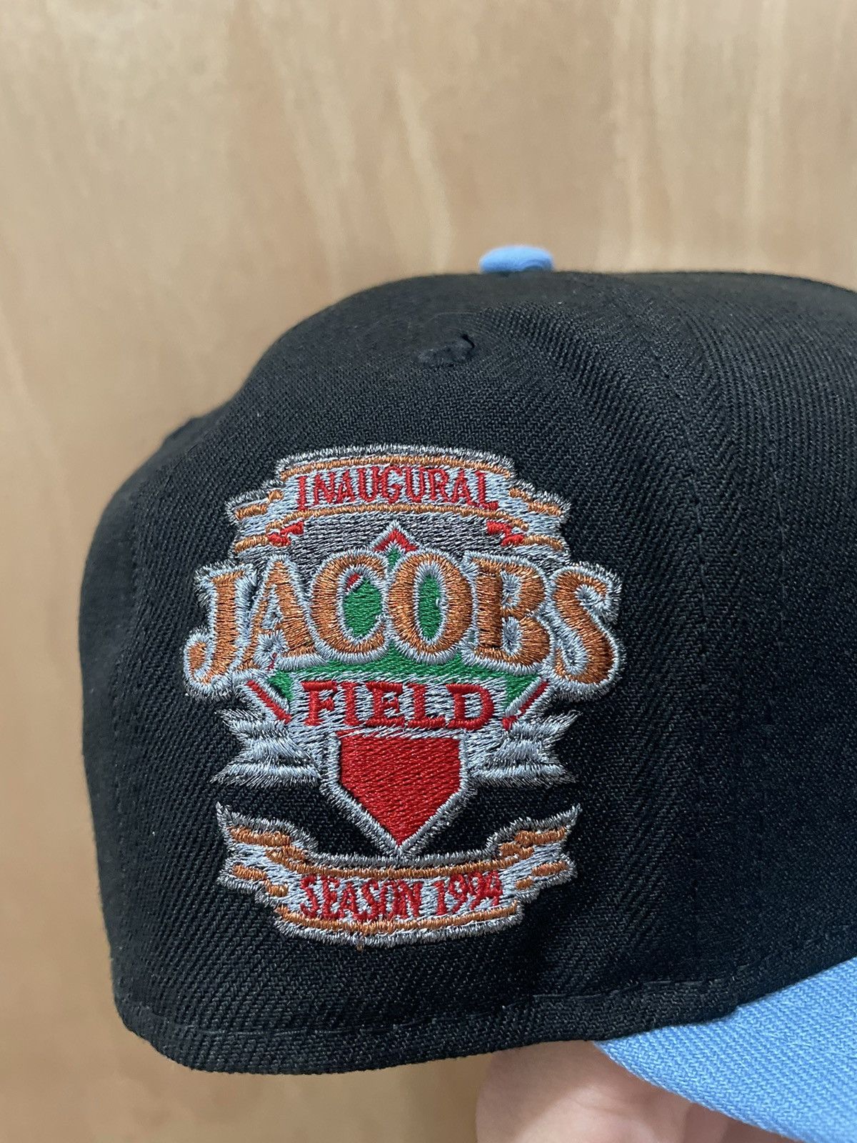 MLB Cleveland Indians 1994 jacobs field new era 7 1/4 Size ONE SIZE - 4 Thumbnail