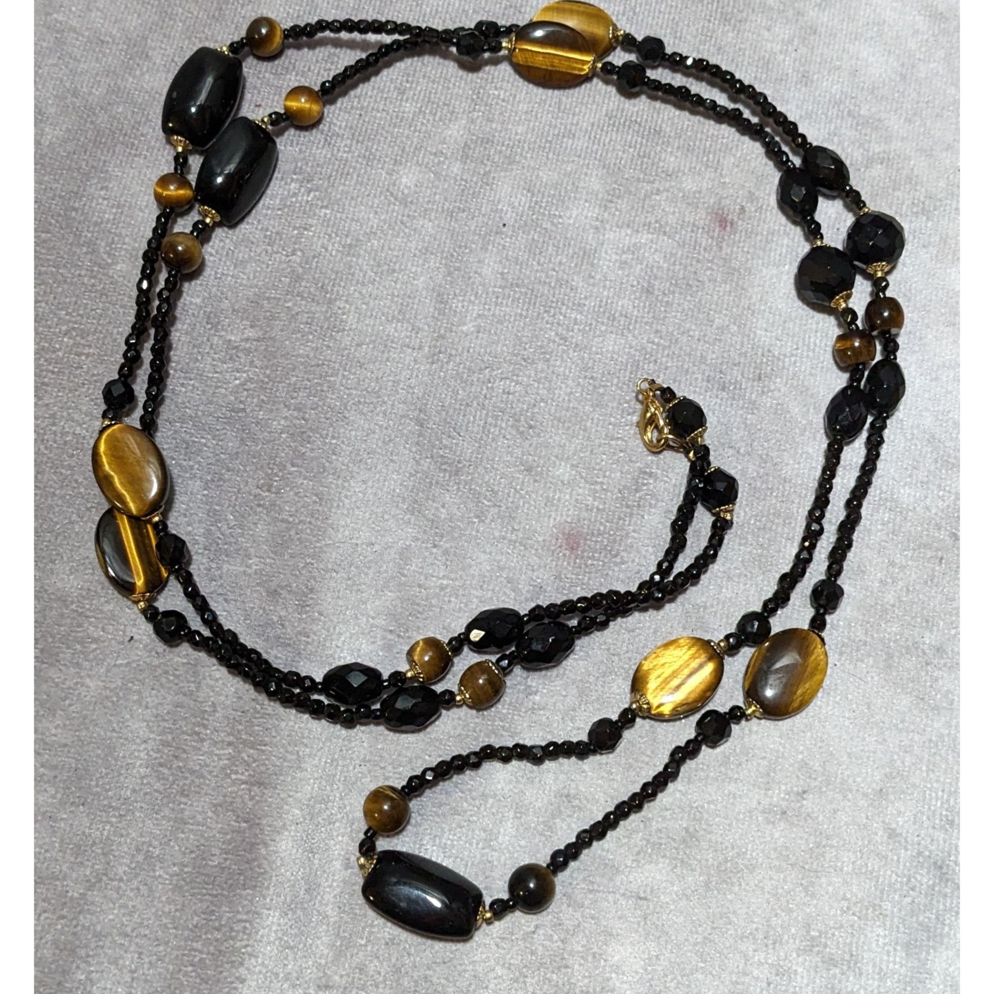 Other Vintage Elegant Tigereye Glass Beaded Necklace Size ONE SIZE - 9 Thumbnail