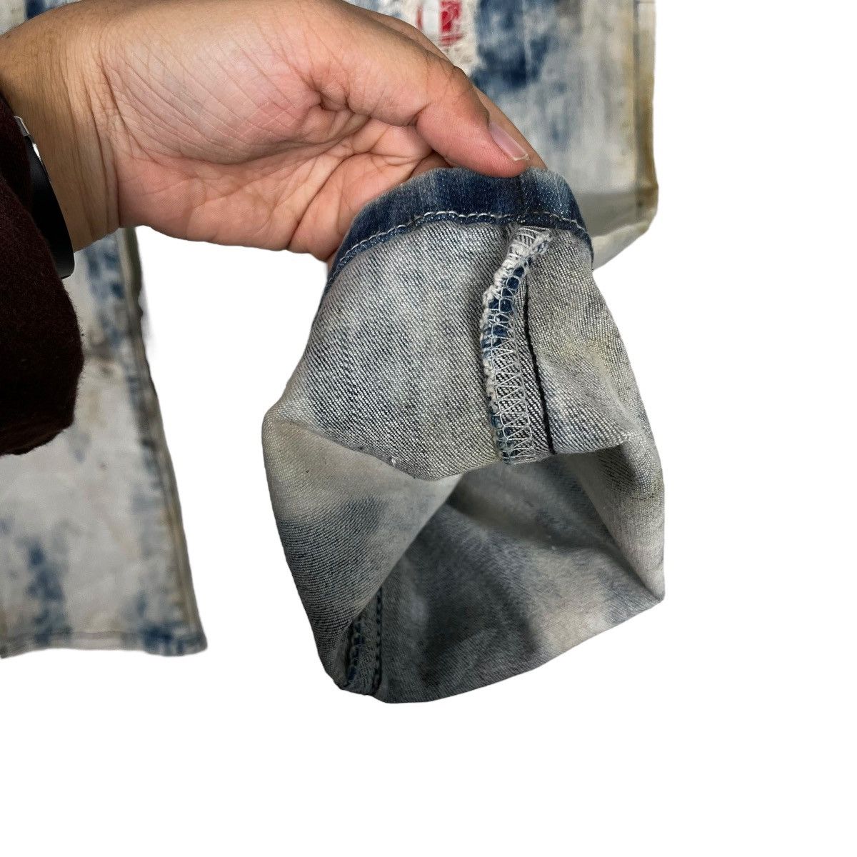 Jean Vintage ILDF Punk Distressed Motive Denim Size US 34 / EU 50 - 12 Thumbnail