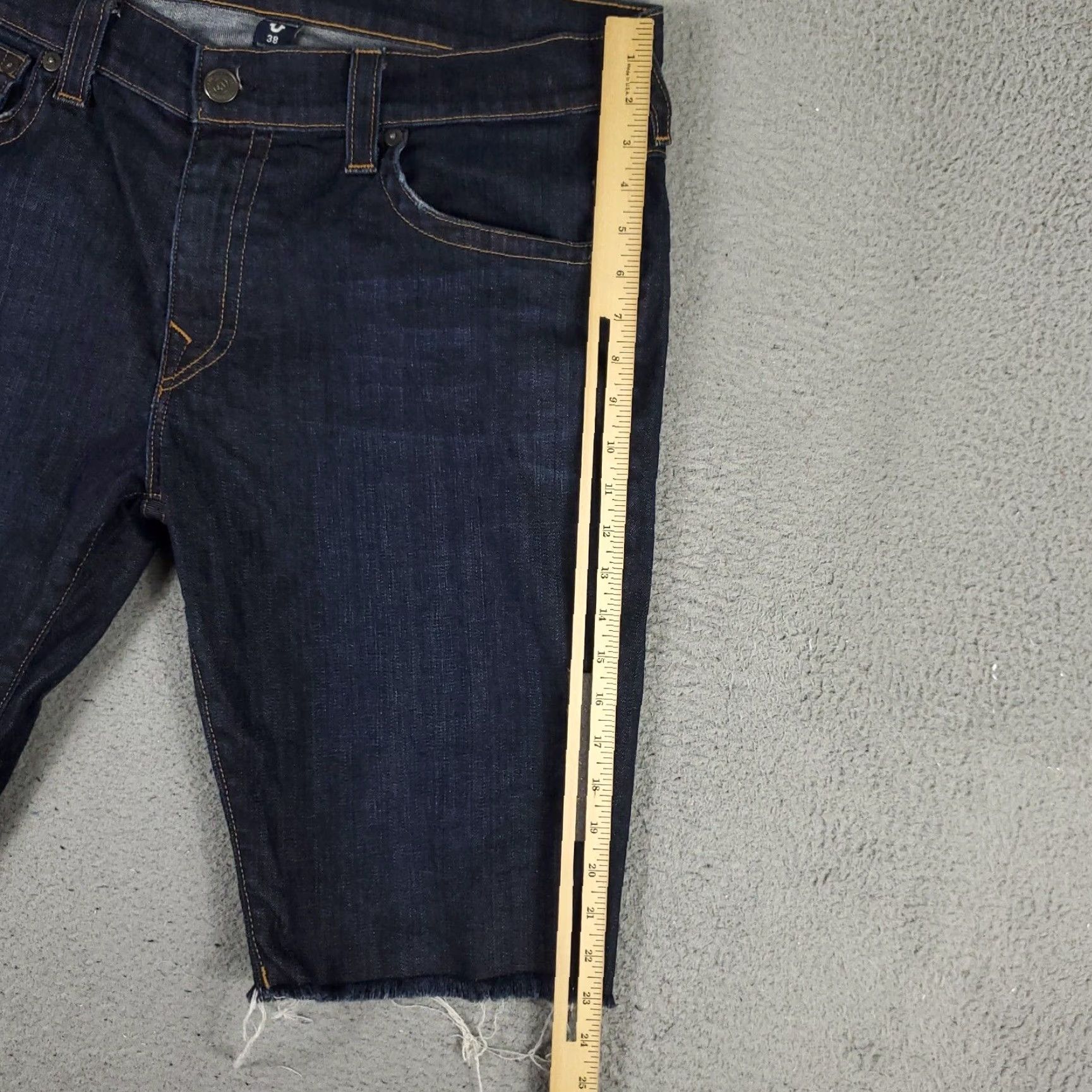 True Religion True Religion Denim Shorts Mens 38 Blue Bermuda Regular Fit 5-Pocket Casual Sports Size US 38 / EU 54 - 5 Thumbnail