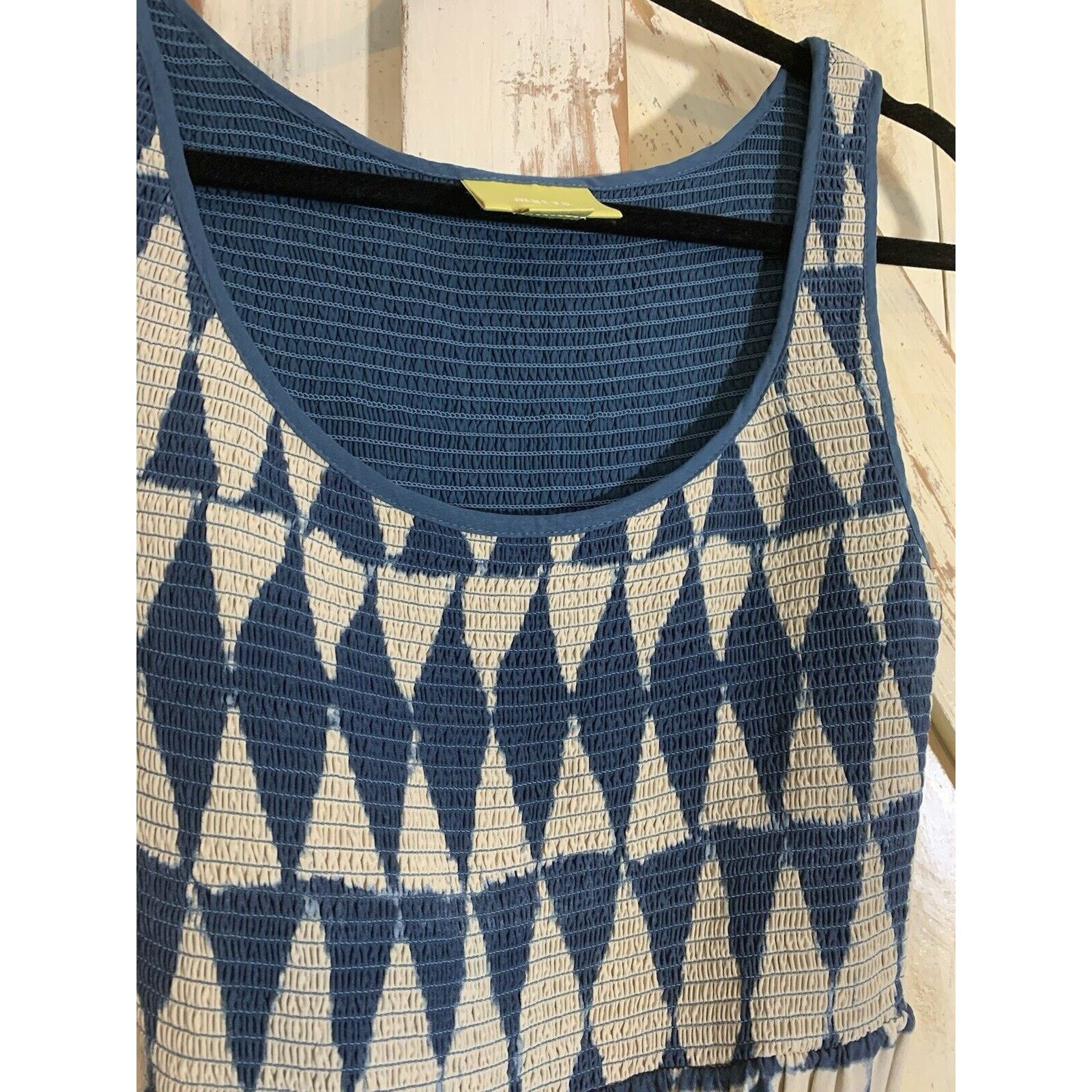 Anthropologie Maeve Anthropologie round neck Indigo Blue Dress Size 2 Size XS / US 0-2 / IT 36-38 - 2 Thumbnail