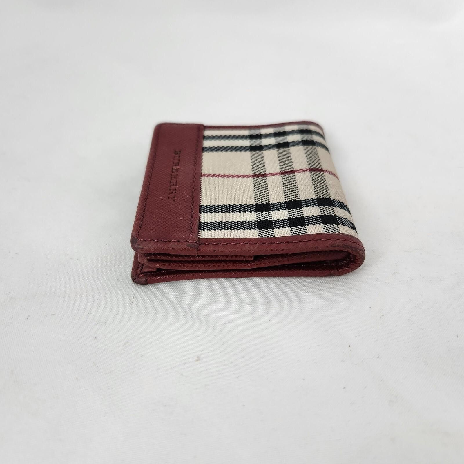 Burberry Burberry Coin Wallet Coin Purse Nova Check Canvas Leather Size ONE SIZE - 6 Thumbnail