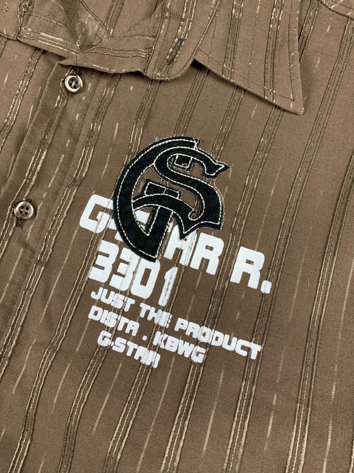G-Star Vintage G-Star Raw Graphic Shirt Buttons-Up 90s Size US XXL / EU 58 / 5 - 4 Thumbnail