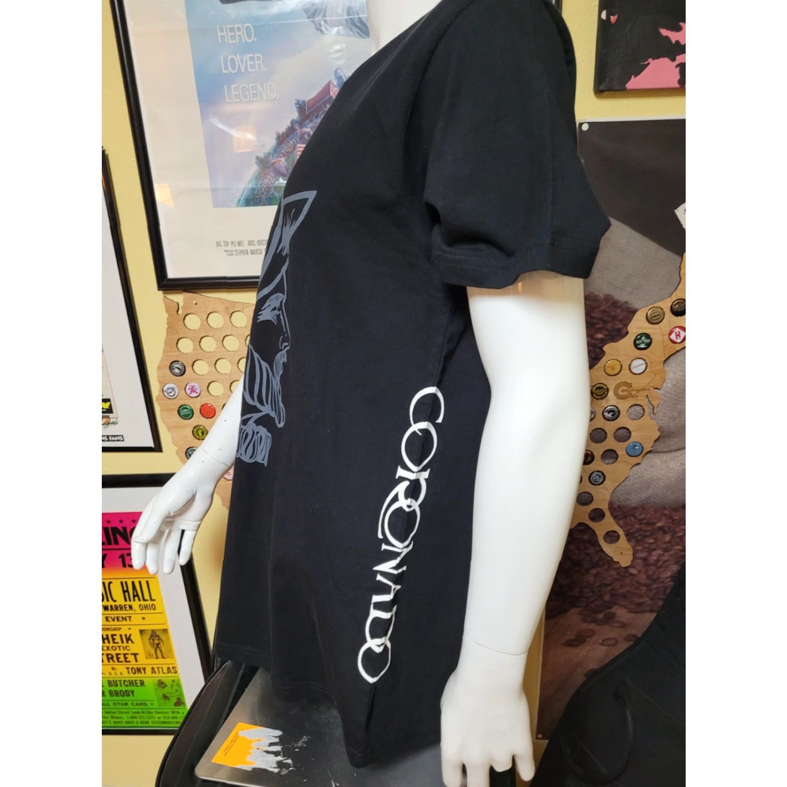 Vintage Coronado T-Shirt Shirt Masonry Men Large Black 100% Cotton Logo Short Sleeve Crew Neck Size US L / EU 52-54 / 3 - 3 Thumbnail