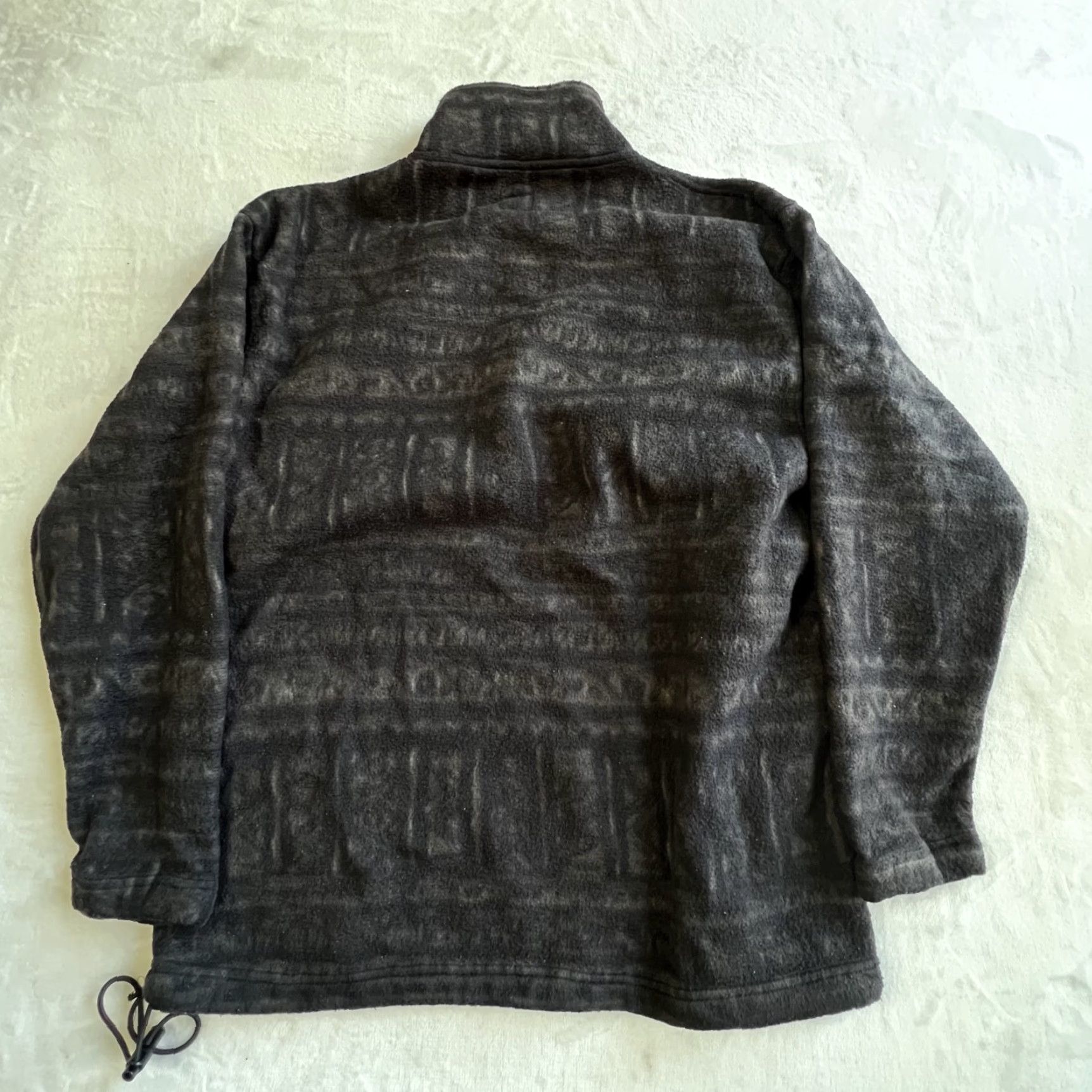 Vintage VINTAGE McIntosh Seymour Sweater Shirt Mens Large Black Geometric Fleece Mock Neck 1/4 Zip? Size US L / EU 52-54 / 3 - 6 Thumbnail