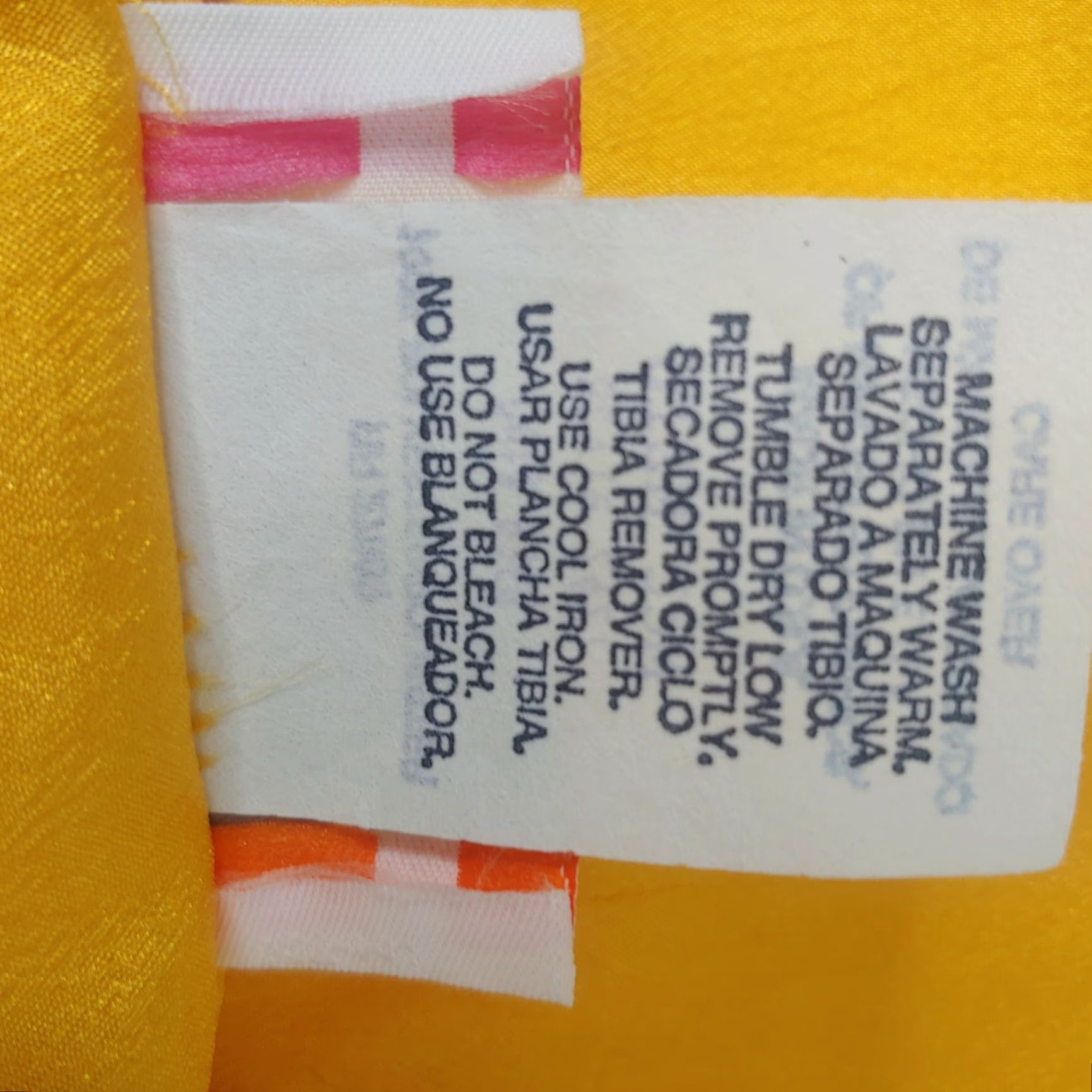 Vintage VINTAGE ACT III Blouse Button-Up Short Sleeve Solid Yellow Shimmer Plus Size 22 Women's Size 3XL / US 20-22 - 7 Thumbnail