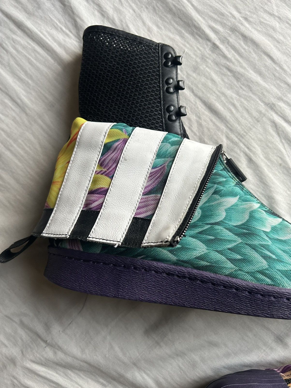 Y-3 Y-3 Floral Print Foldable Sneakers(Rare) Size US 9 / EU 42 - 5 Thumbnail