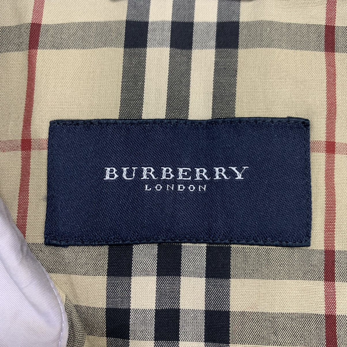 Vintage BURBERRY LONDON Nova Checks Purple Jacket Embroidere