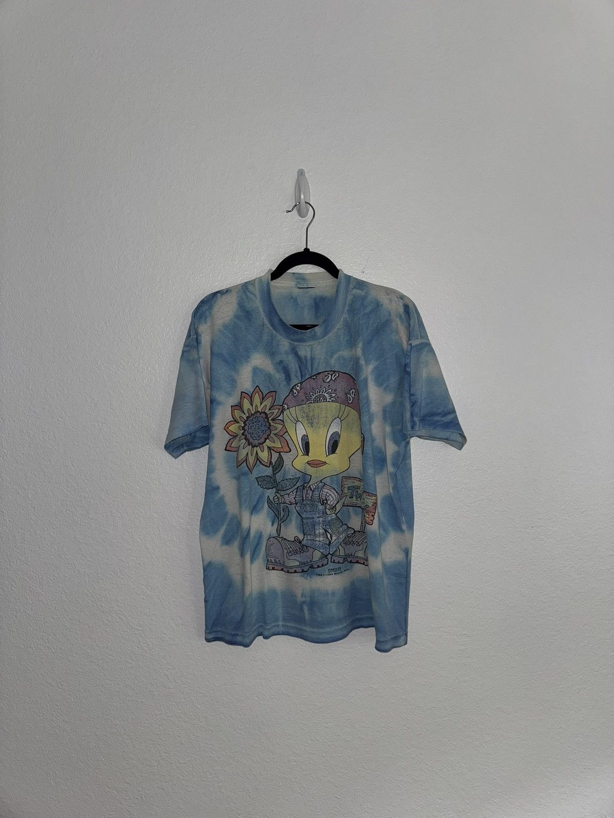 Vintage Vintage Tweety Bird Tie Dye Graphic Tee Size US L / EU 52-54 / 3 - 1 Thumbnail