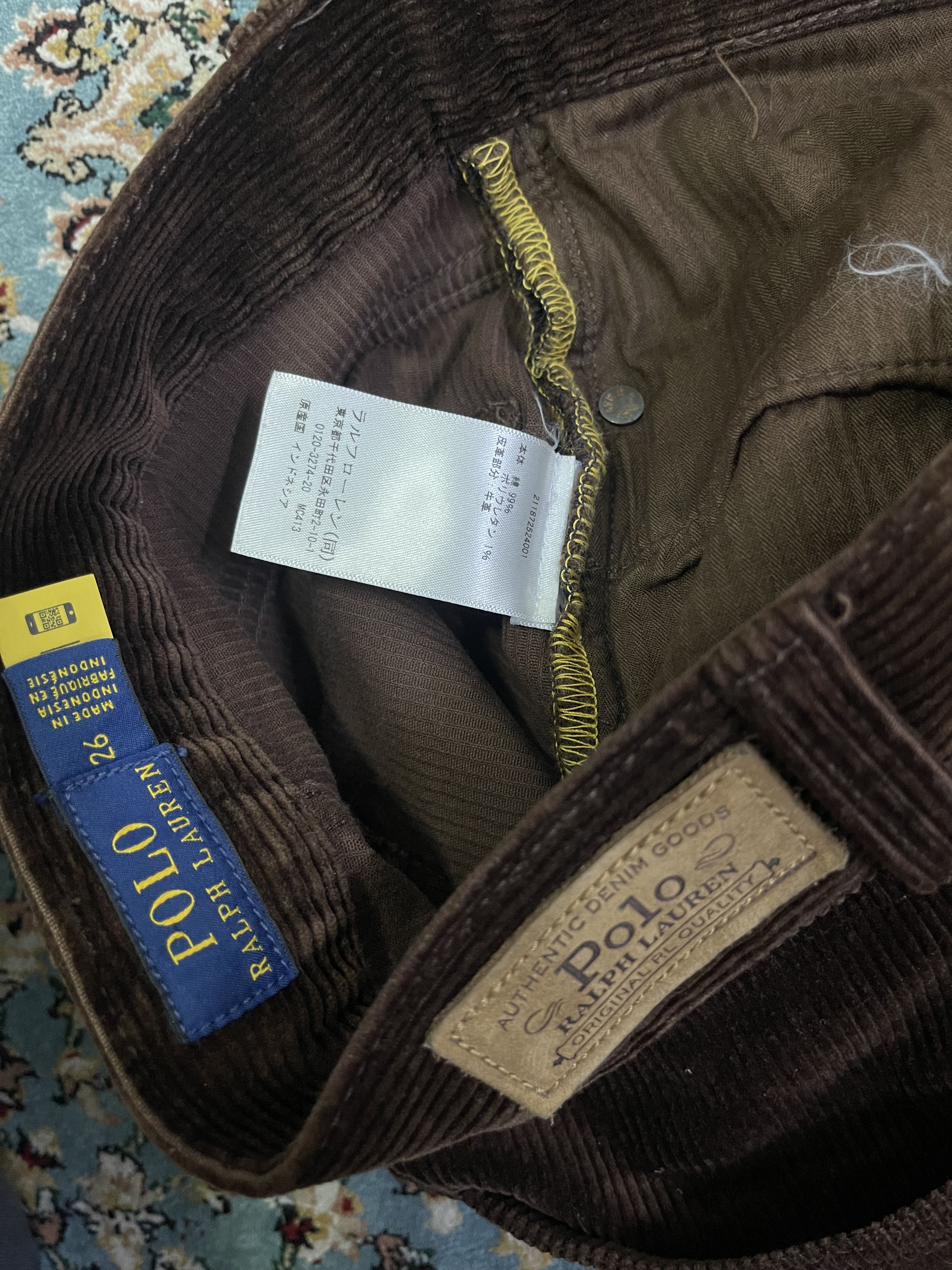Polo Ralph Lauren Straight Fit High-Rise Corduroy Trousers Pant Size 26" / US 2 / IT 38 - 12 Thumbnail