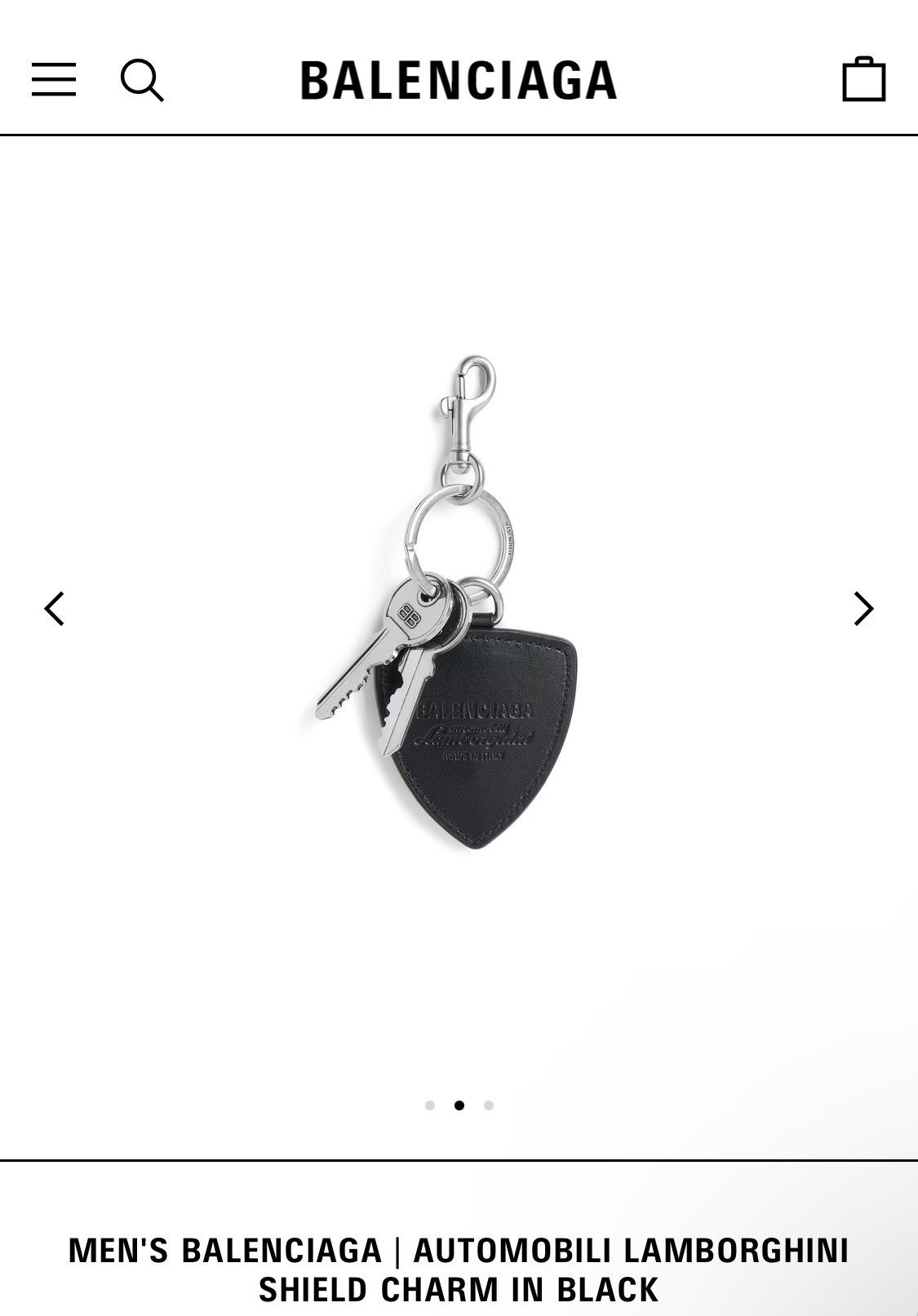 Balenciaga × Lamborghini Balenciaga Lamborghini Automobili Shield Charm keychain Size ONE SIZE - 8 Thumbnail