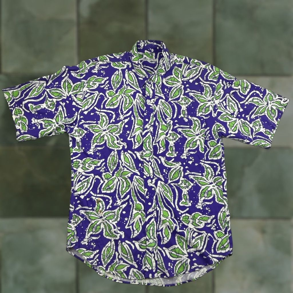 Bugle Boy Vintage Bugle Boy Hawaii Shirt Adult Large Short Sleeve Button-Up Tropical Nature 90s Men Size US L / EU 52-54 / 3 - 1 Thumbnail