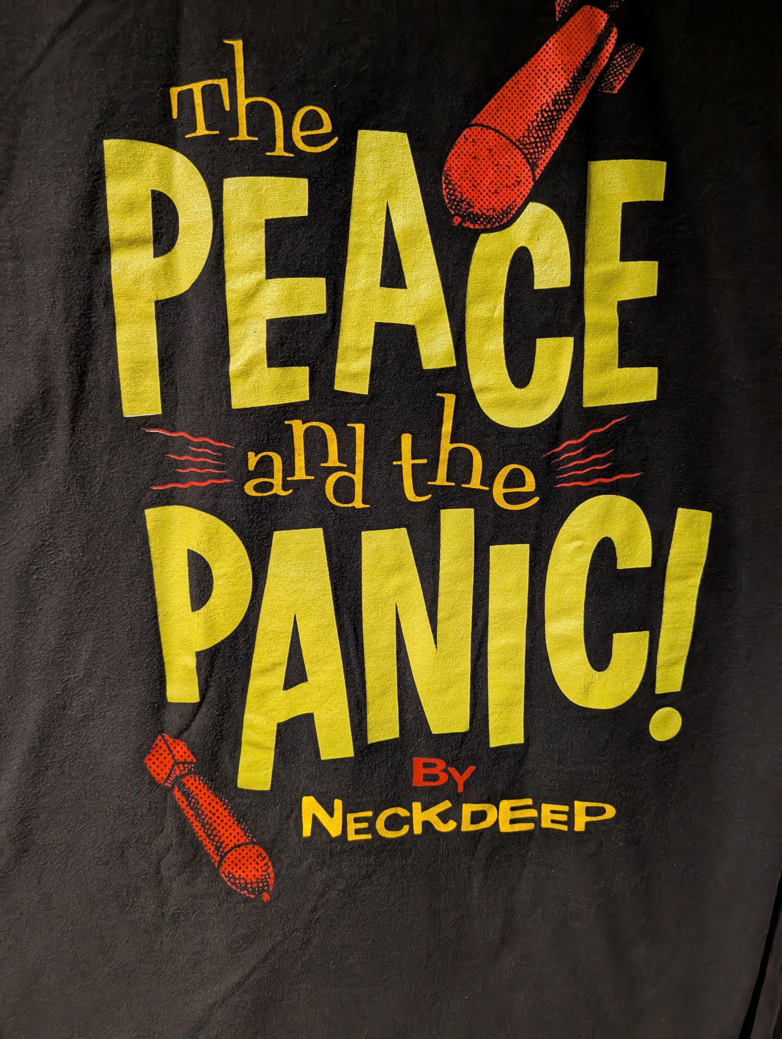 Band Tees Neck Deep The Peace and The Panic 2017 Album Promo T Shirt Size US L / EU 52-54 / 3 - 2 Thumbnail