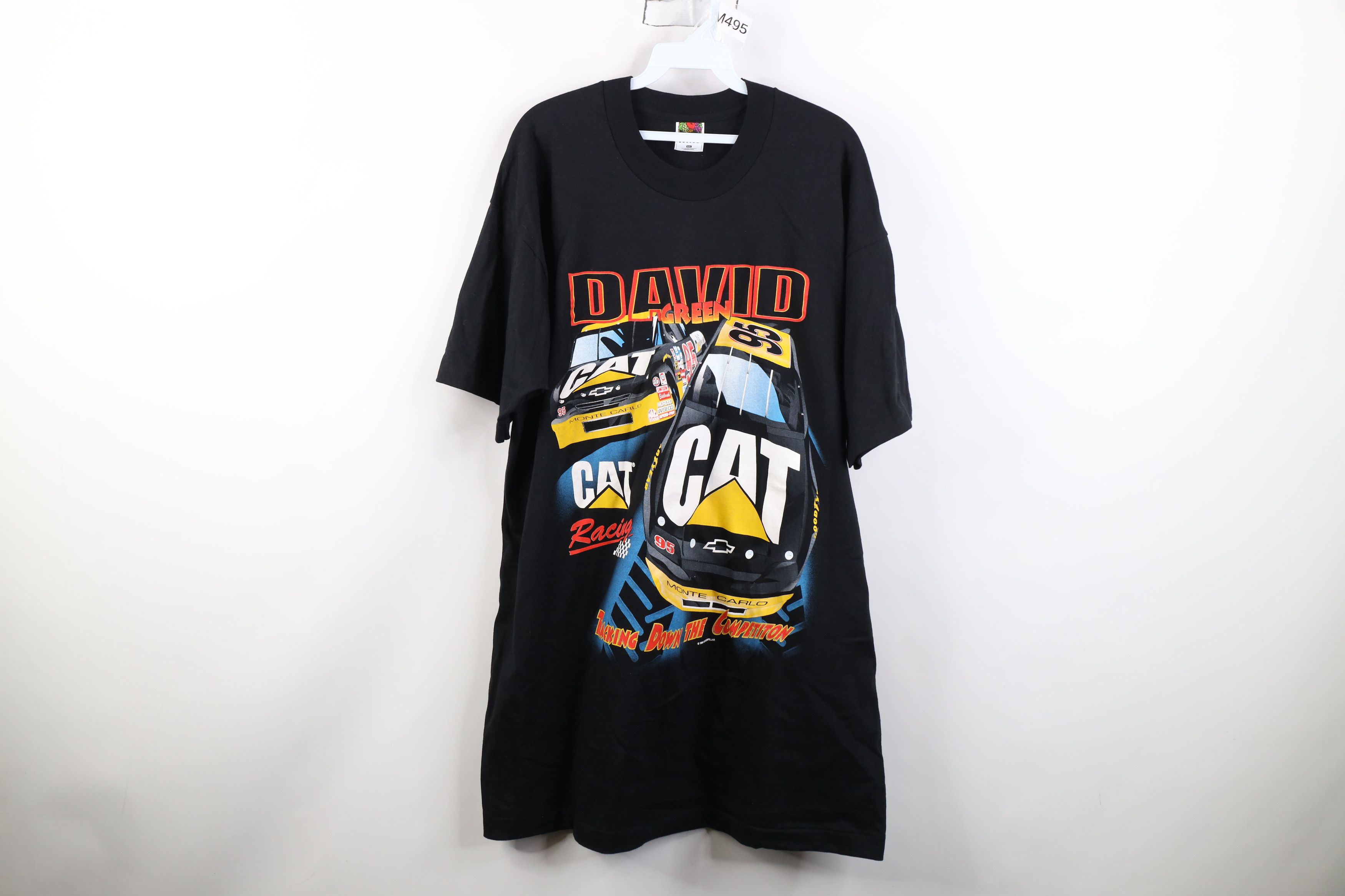 Vintage Vintage 90s NASCAR Cat Racing David Green All Print T-Shirt Size US XXL / EU 58 / 5 - 1 Thumbnail