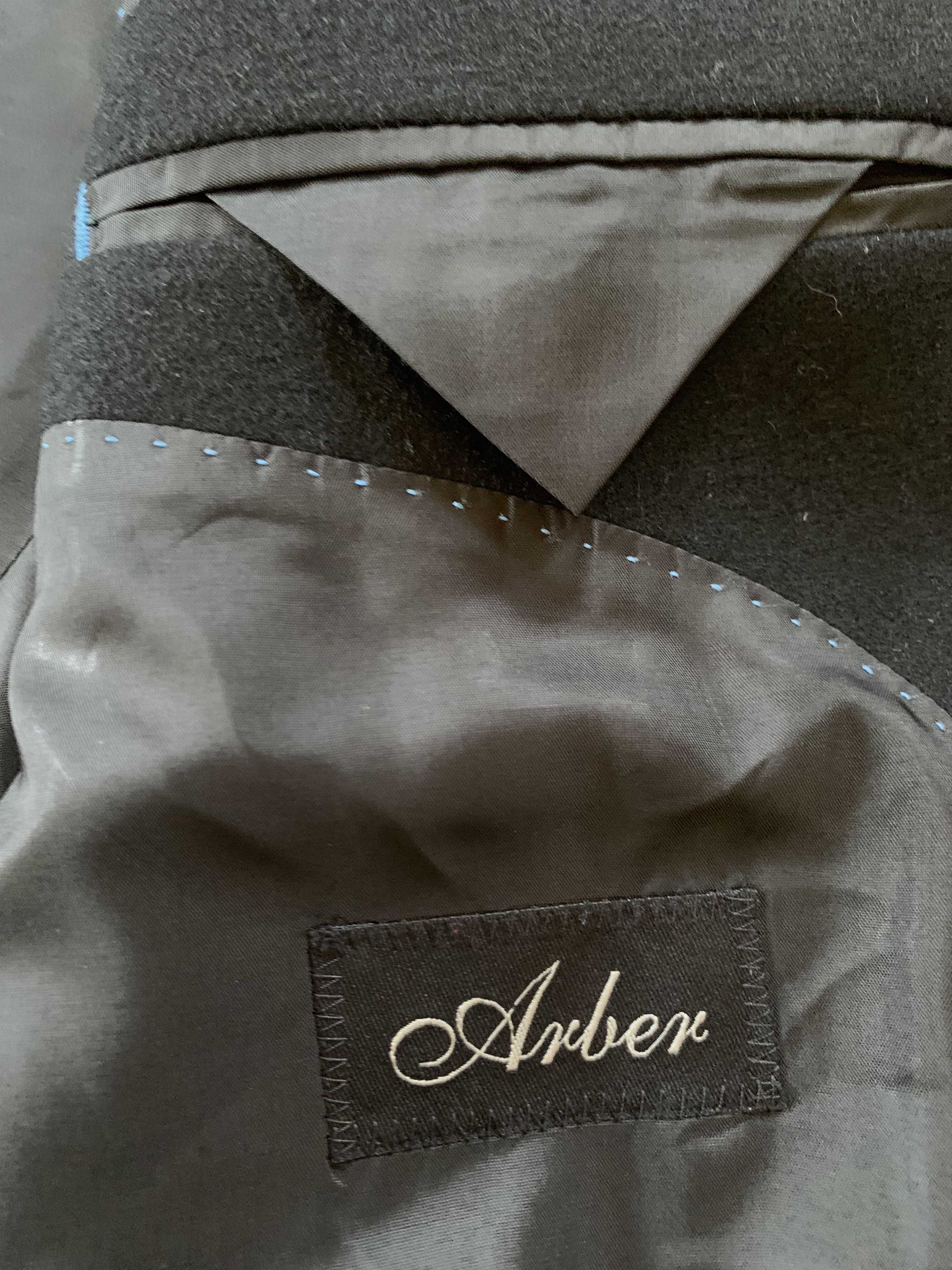 Designer × Vintage Arber Long Wool Black Coat Size US M / EU 48-50 / 2 - 9 Thumbnail