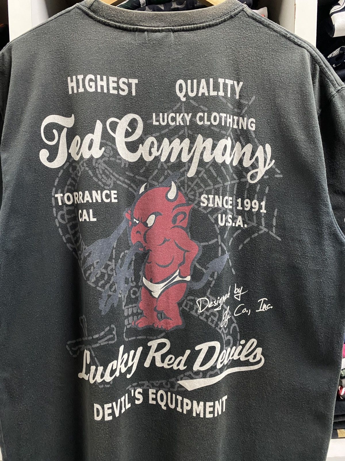 Buzz Rickson's × Vintage Vintage Ted Company “Devil Equipment” T-Shirt Size US L / EU 52-54 / 3 - 3 Thumbnail