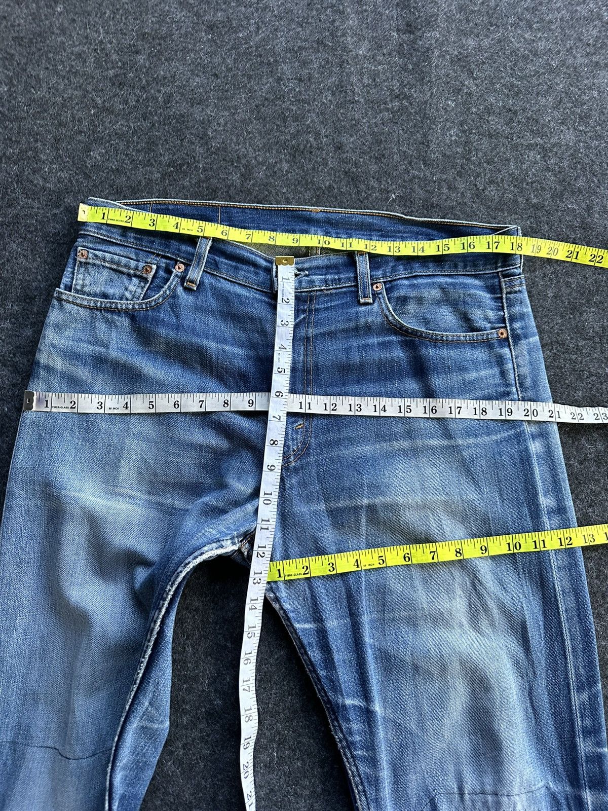 Levi's × Levi's Vintage Clothing × Vintage Vintage Levis 505 Thrashed Distressed Denim D480 Size US 36 / EU 52 - 12 Thumbnail