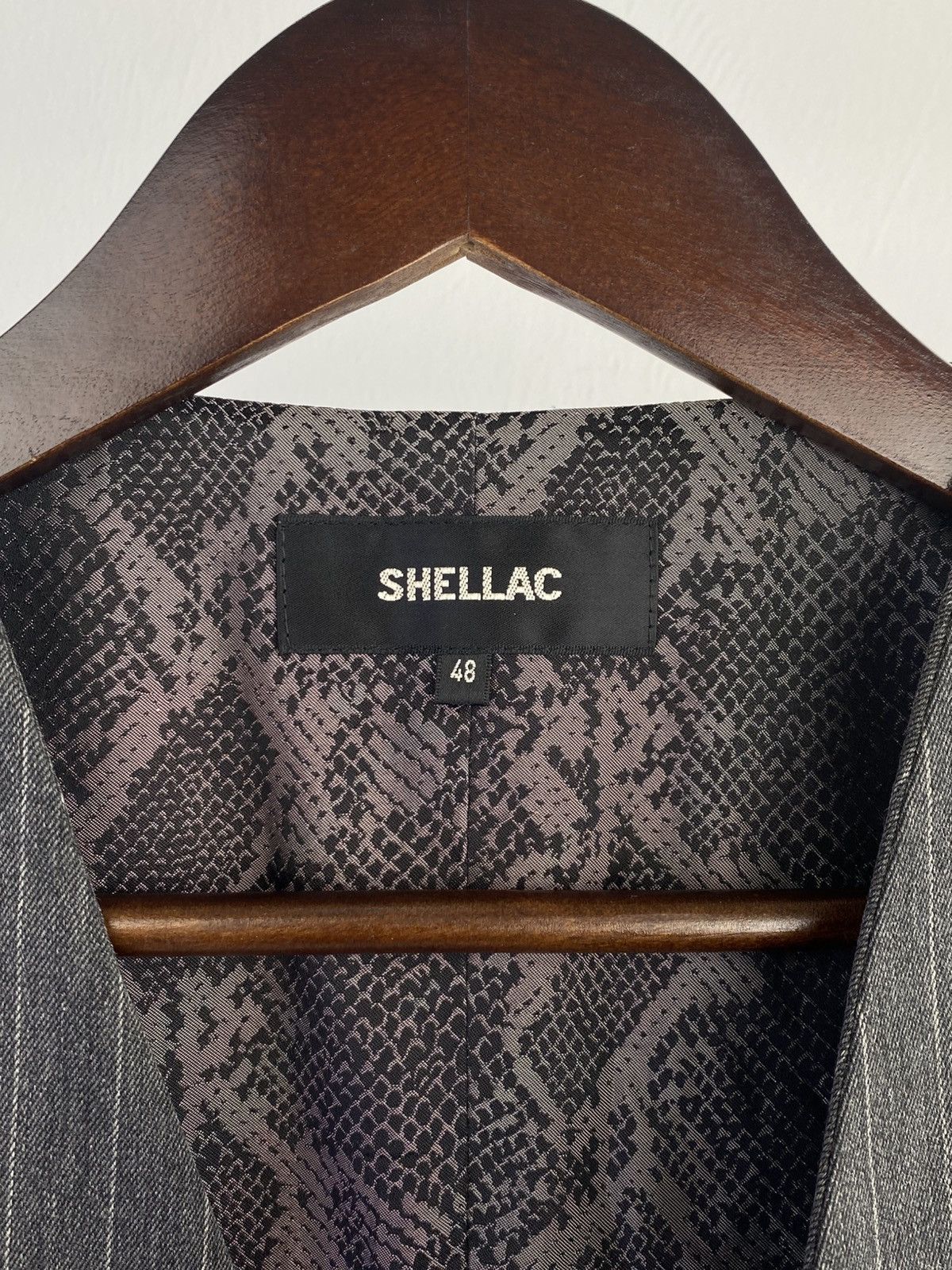Shellac Shellac Avant-garde Snake Print Back Panel Vest Japan Size US M / EU 48-50 / 2 - 3 Thumbnail