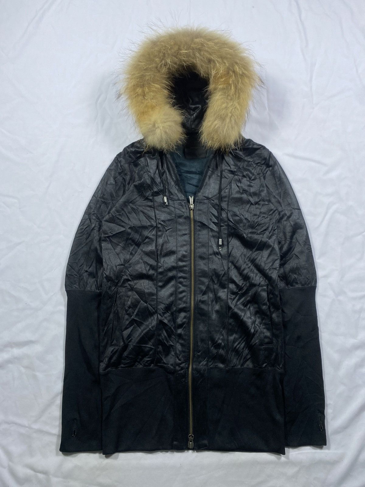 If Six Was Nine Faux Fur Waxed Zip Hoodie Lgb style Size US S / EU 44-46 / 1 - 1 Thumbnail