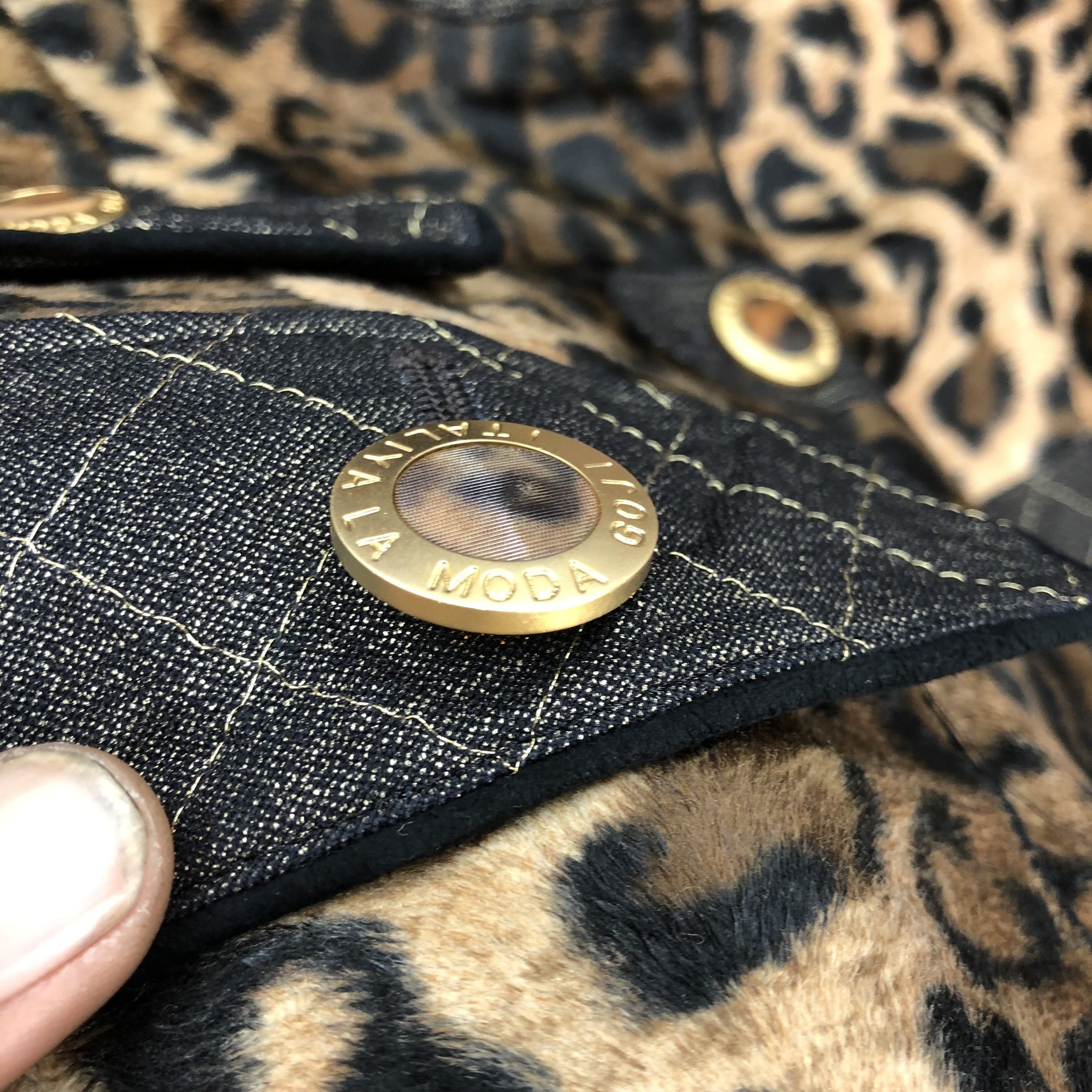 Japanese Brand × Vintage Vintage Leopard Jacket Italiya Moda Goji Coat Jacket Size XS / US 0-2 / IT 36-38 - 4 Thumbnail