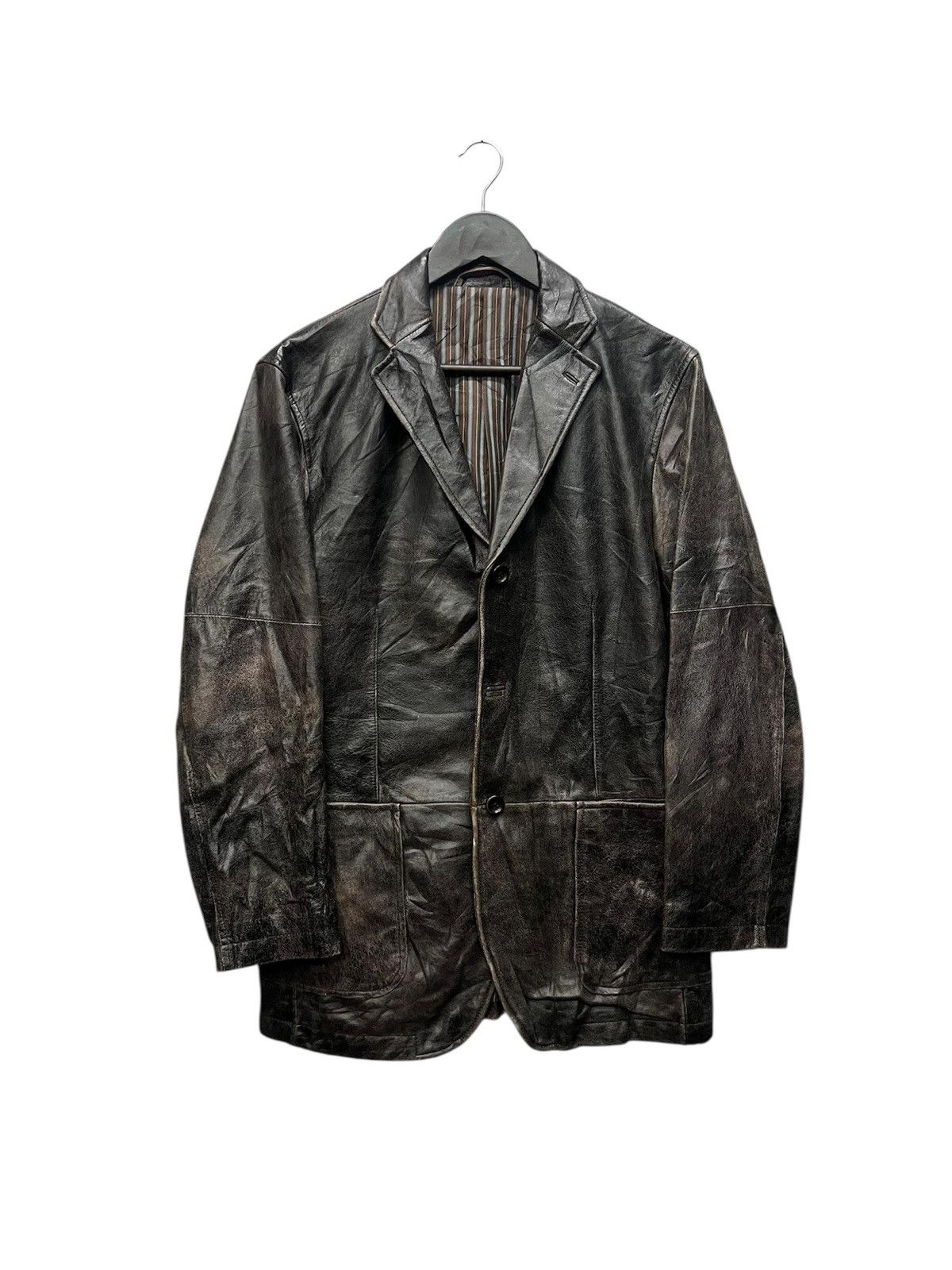 Cerruti 1881 Cerruti 1881 Jeans Leather Coat/Jacket Size US L / EU 52-54 / 3 - 1 Thumbnail