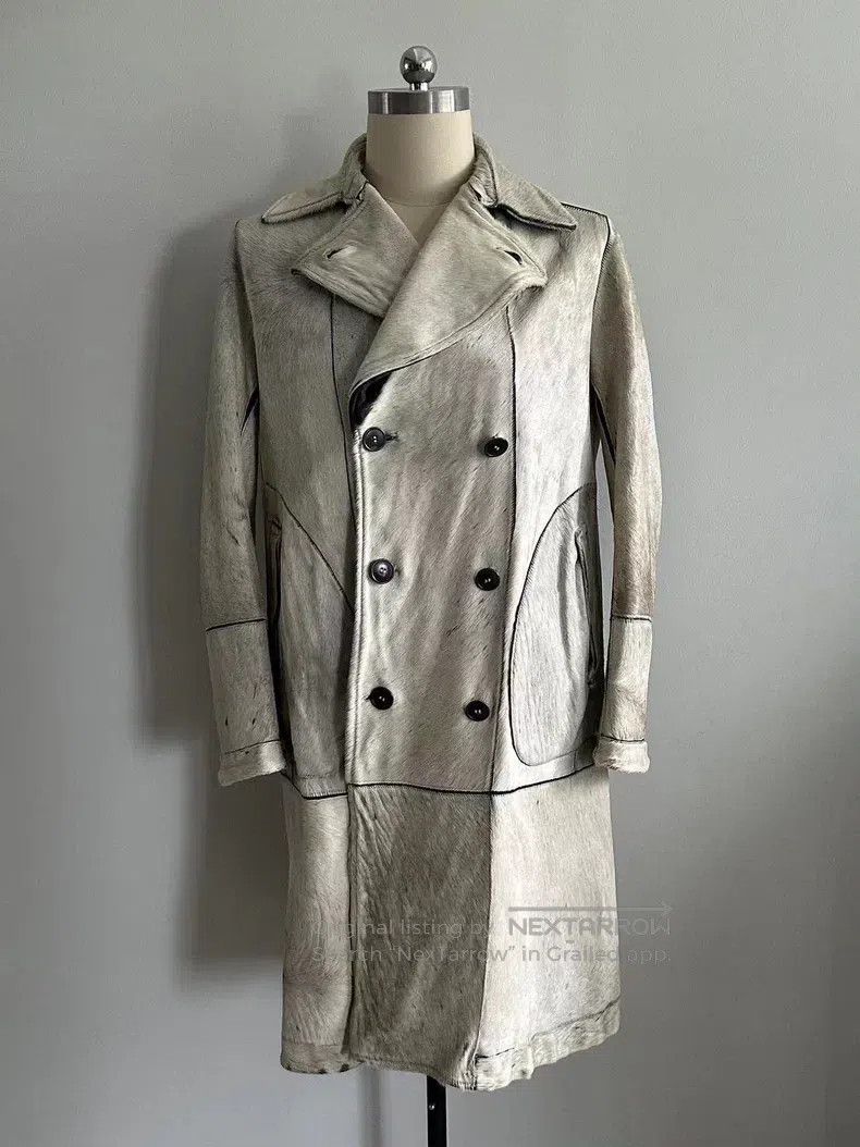 Carol Christian Poell Carol Christian Poell Two-Sided Wear Leather Overcoat Size US XXS / EU 40 - 1 Thumbnail