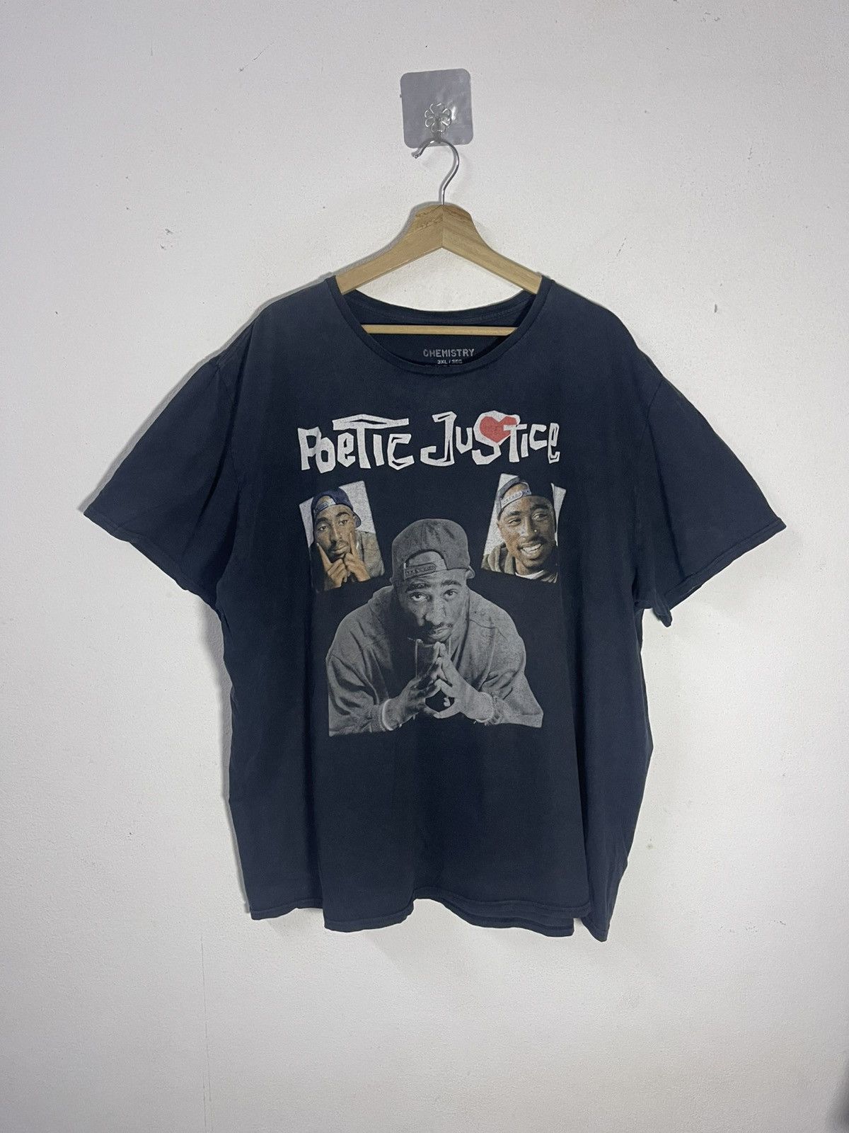 Chemistry Tupac Shakur Poetic Justice Black Graphic T-Shirt Size 3XL Size US XXL / EU 58 / 5 - 1 Thumbnail