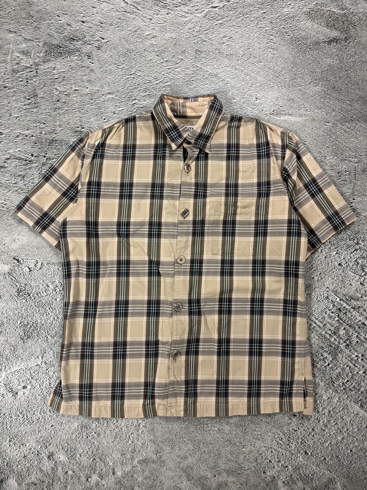 Kapital Kapital button up shirt vintage beige checkered Size US XL / EU 56 / 4 - 1 Thumbnail