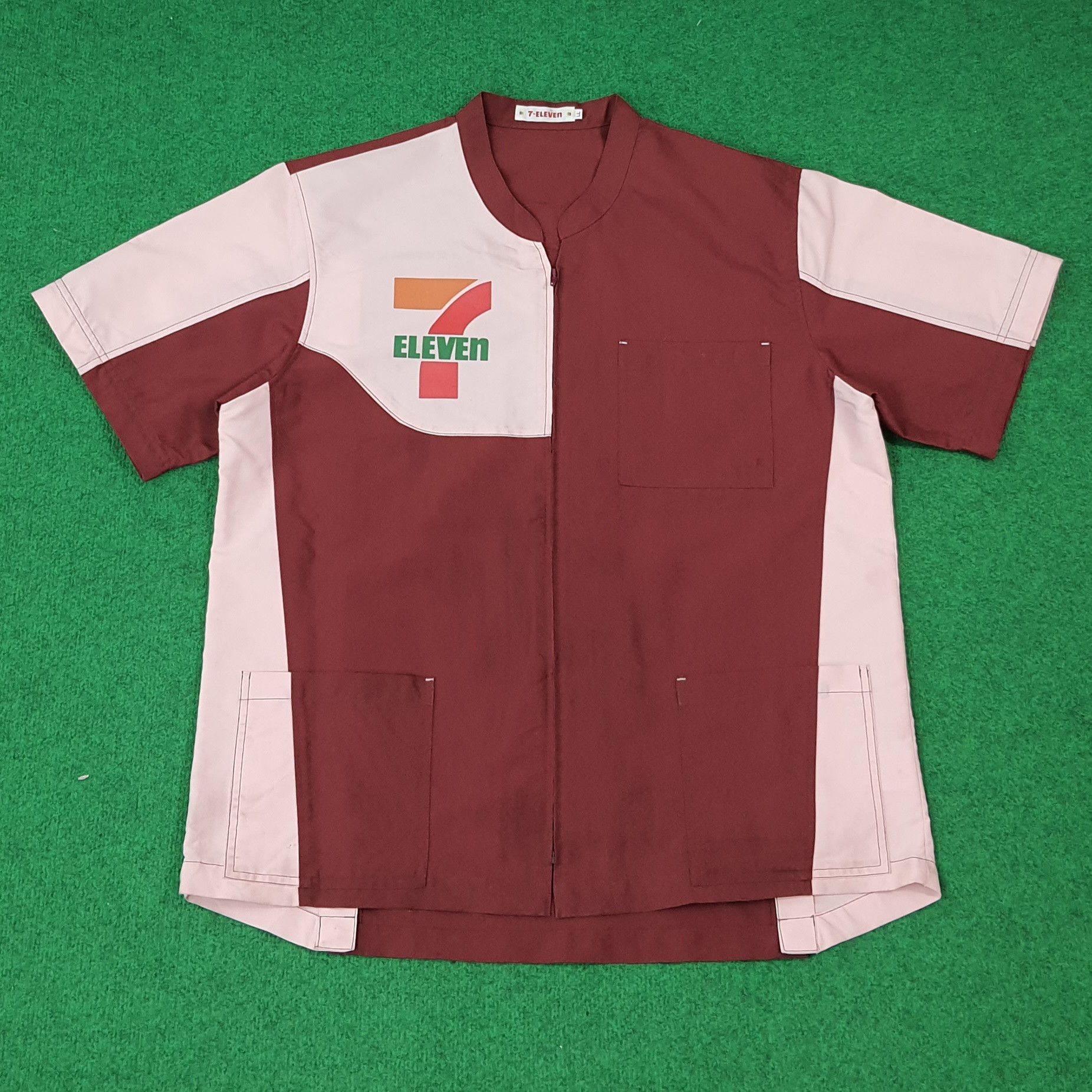 Japanese Brand Vintage 7 Eleven Japan Staff Uniform Jacket C276N76 Size US L / EU 52-54 / 3 - 1 Thumbnail