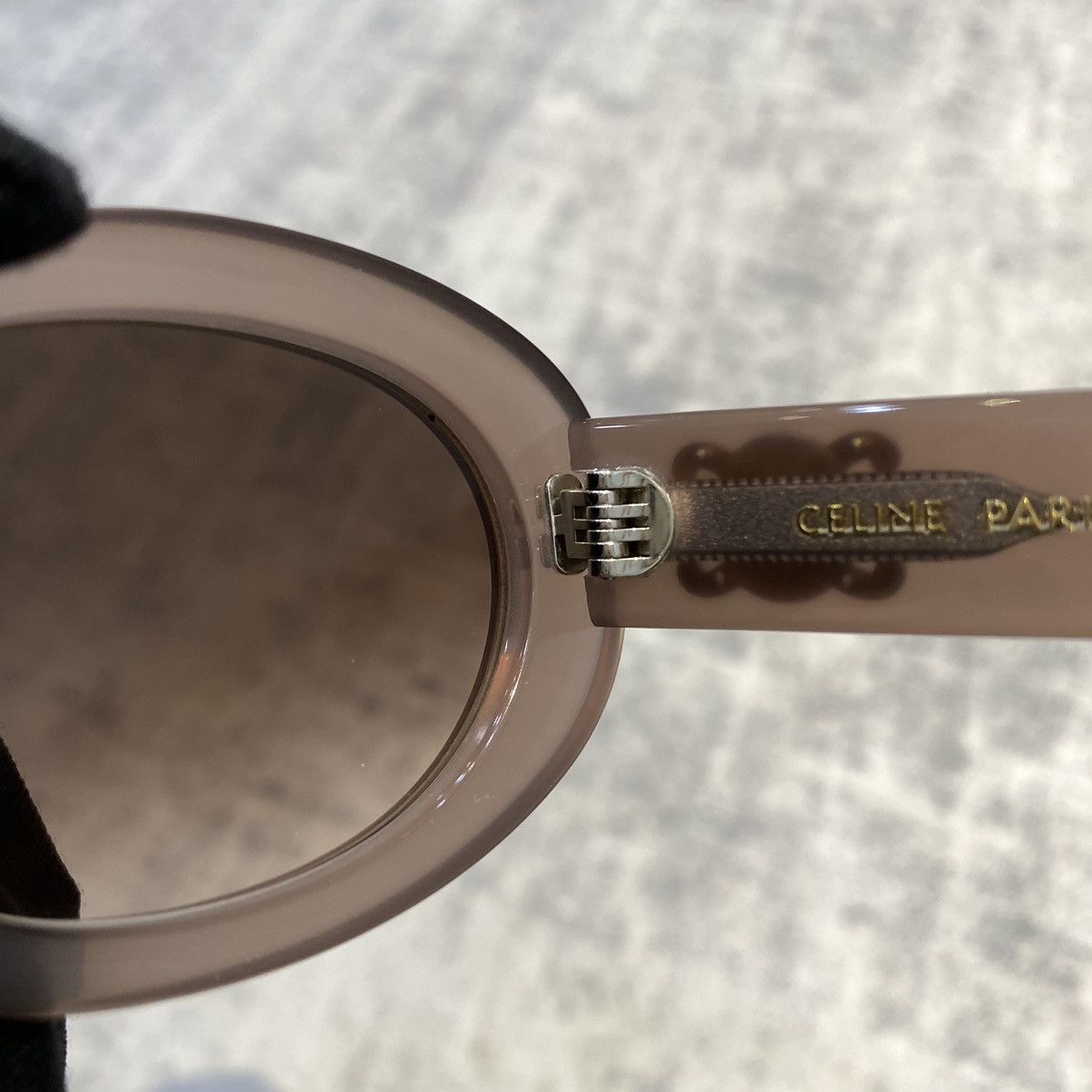 Celine CELINE Triomphe 01 Sunglasses In Acetate BROWN CRYSTAL Size ONE SIZE - 8 Thumbnail