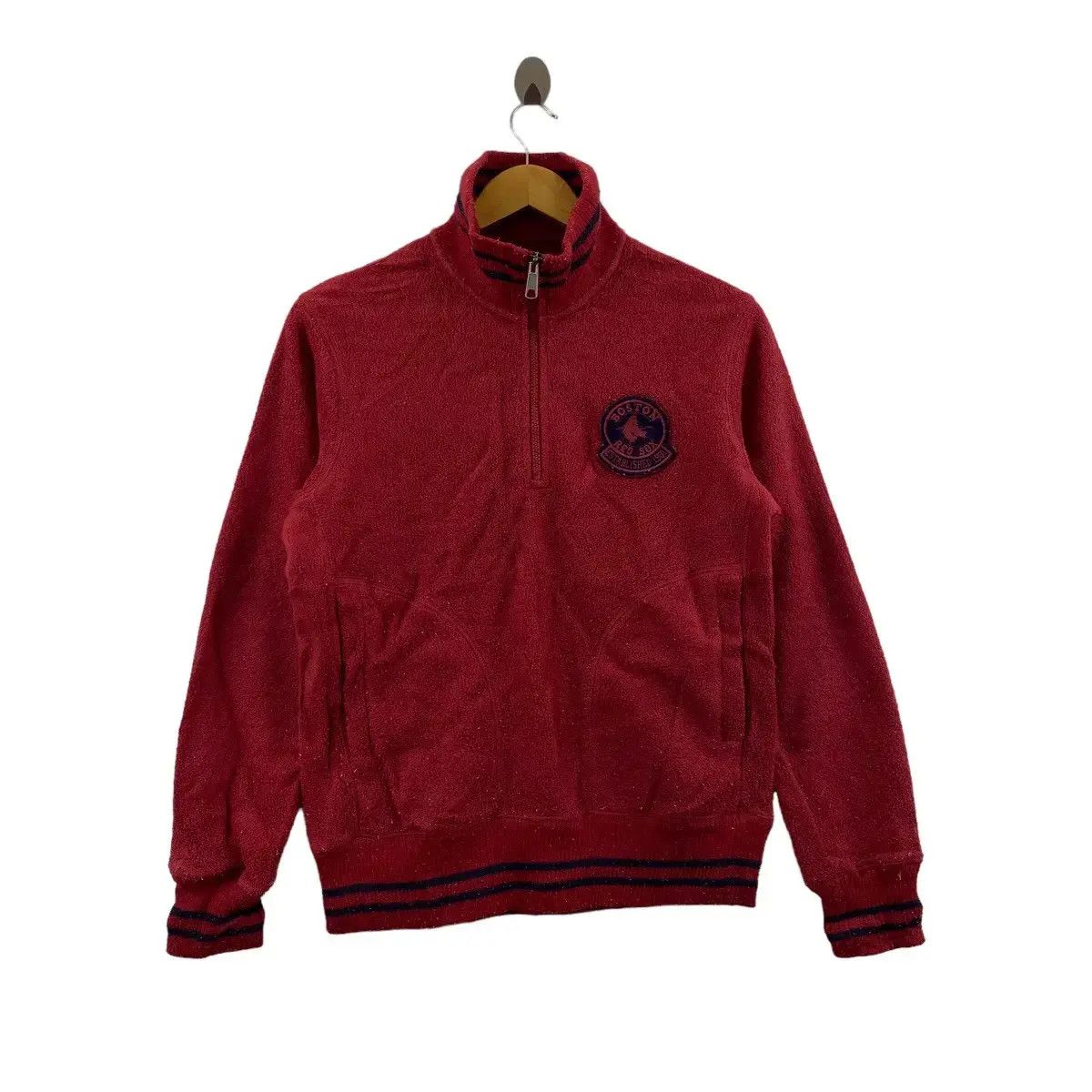 MLB MLB RED SOX BOSTON x UNIQLO Half Zipper Sweater Fleece Size US S / EU 44-46 / 1 - 1 Thumbnail