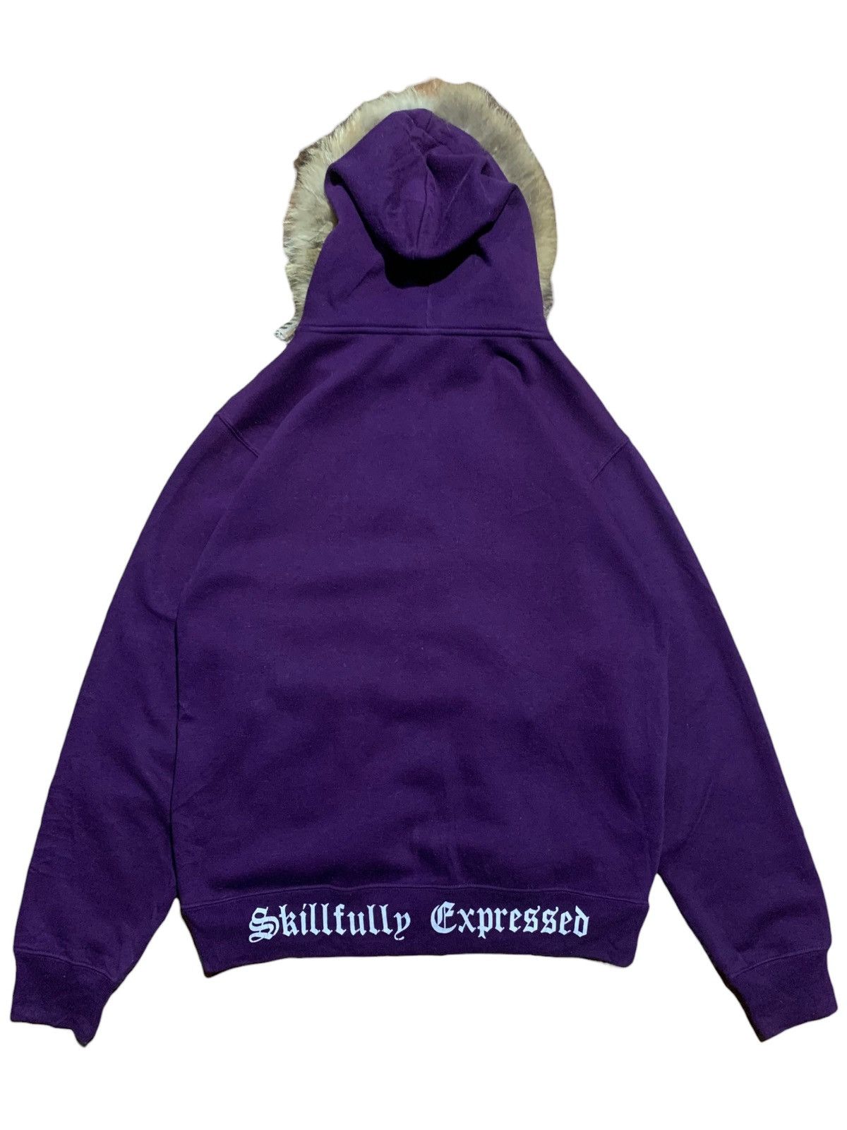 If Six Was Nine Bay Leaf skull cross punk fur hoodie rock style Size US L / EU 52-54 / 3 - 4 Thumbnail