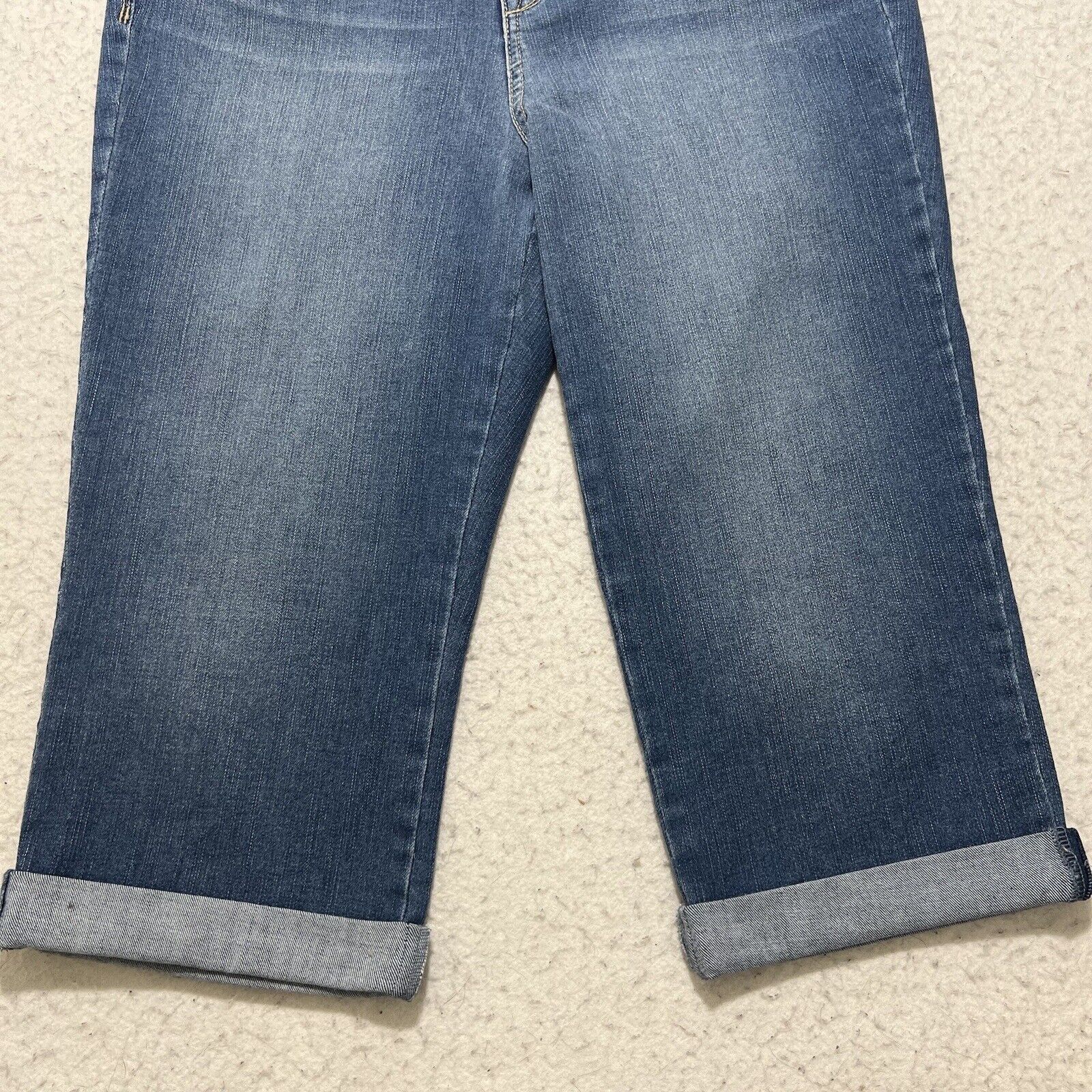 Gloria Vanderbilt Gloria Vanderbilt 10P Rail Straight Leg Mid Rise Denim Jeans Size 32" / US 10 / IT 46 - 3 Thumbnail