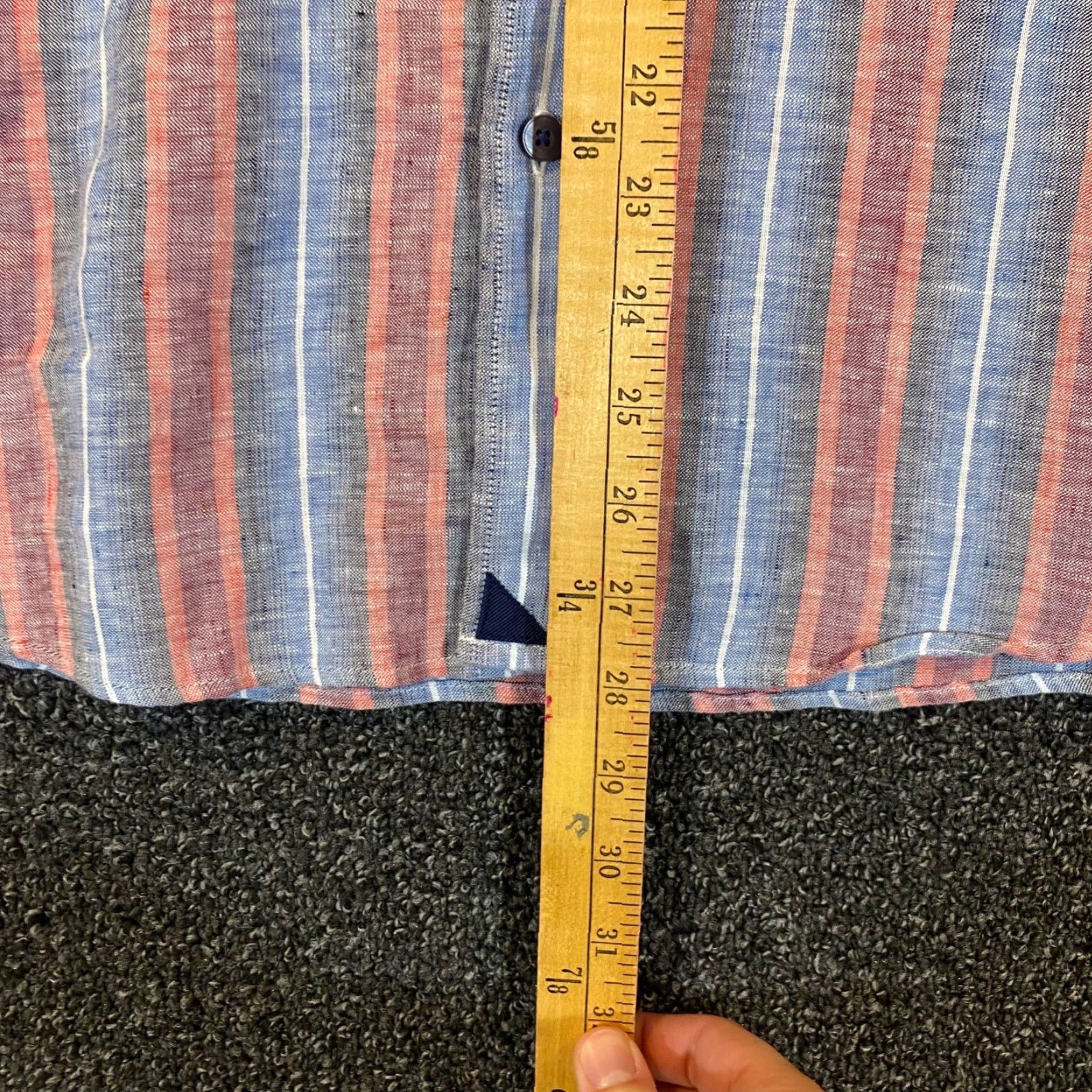 UNTUCKit UNTUCKit Shirt Mens 3XL Red Blue Gray Striped 100% Linen Button Up Dress Top S/S Shirt Mens 3XL Red Blue Gray Striped Linen Button Up Dress Top S/S Size US XXL / EU 58 / 5 - 4 Thumbnail
