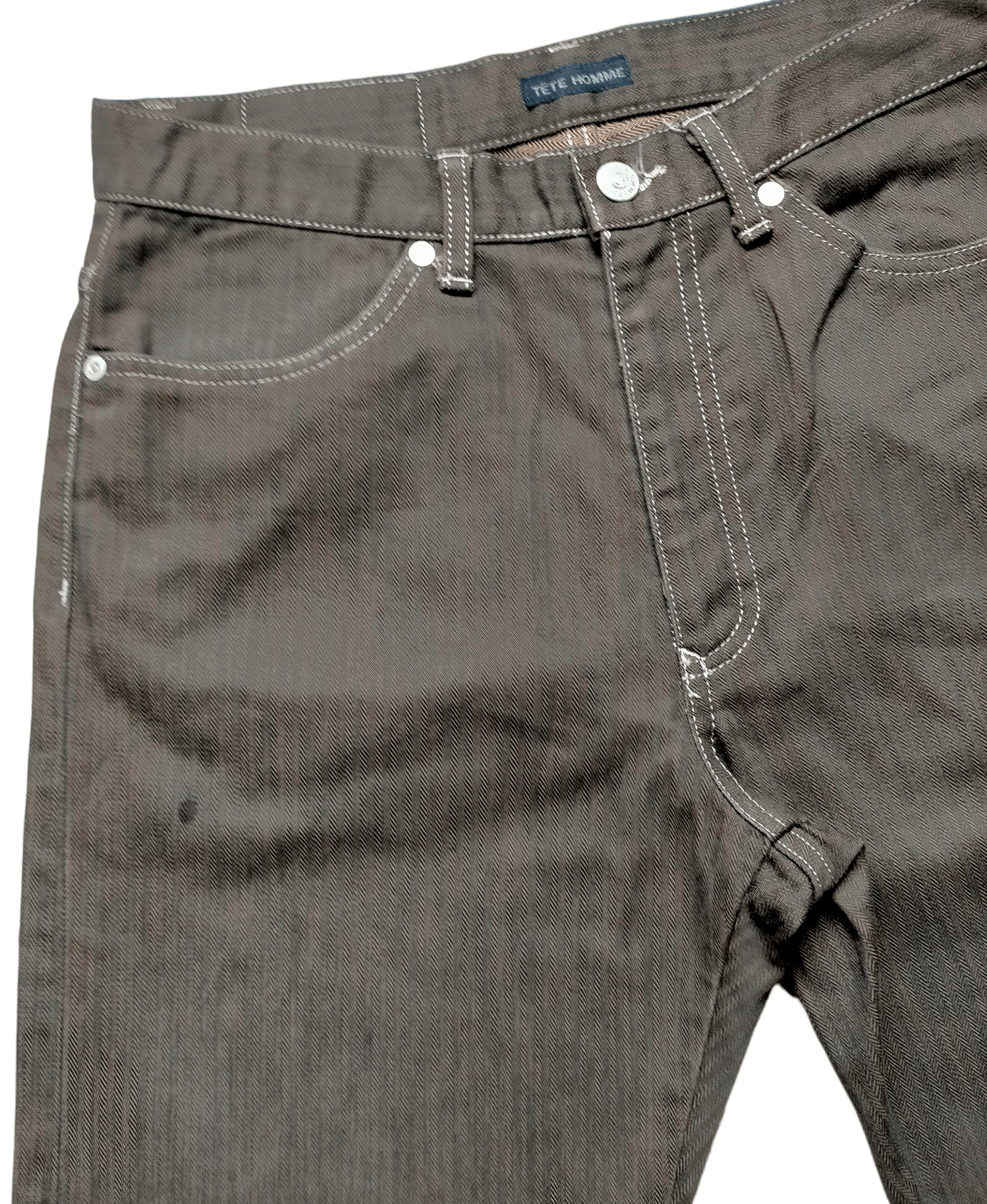 Issey Miyake × Japanese Brand Tete Homme Issey Miyake Stripe Jeans Size US 28 / EU 44 - 5 Thumbnail