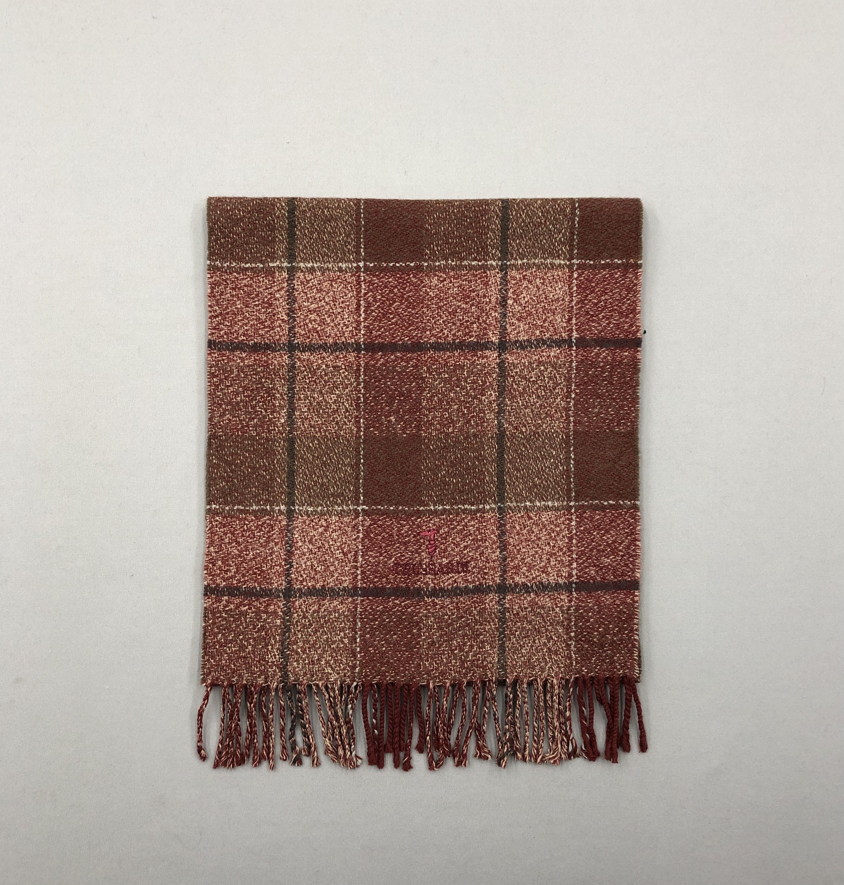 Trussardi Vintage Trussardi Scarf Muffler Wool Winter Fringe Scarves Size ONE SIZE - 2 Thumbnail