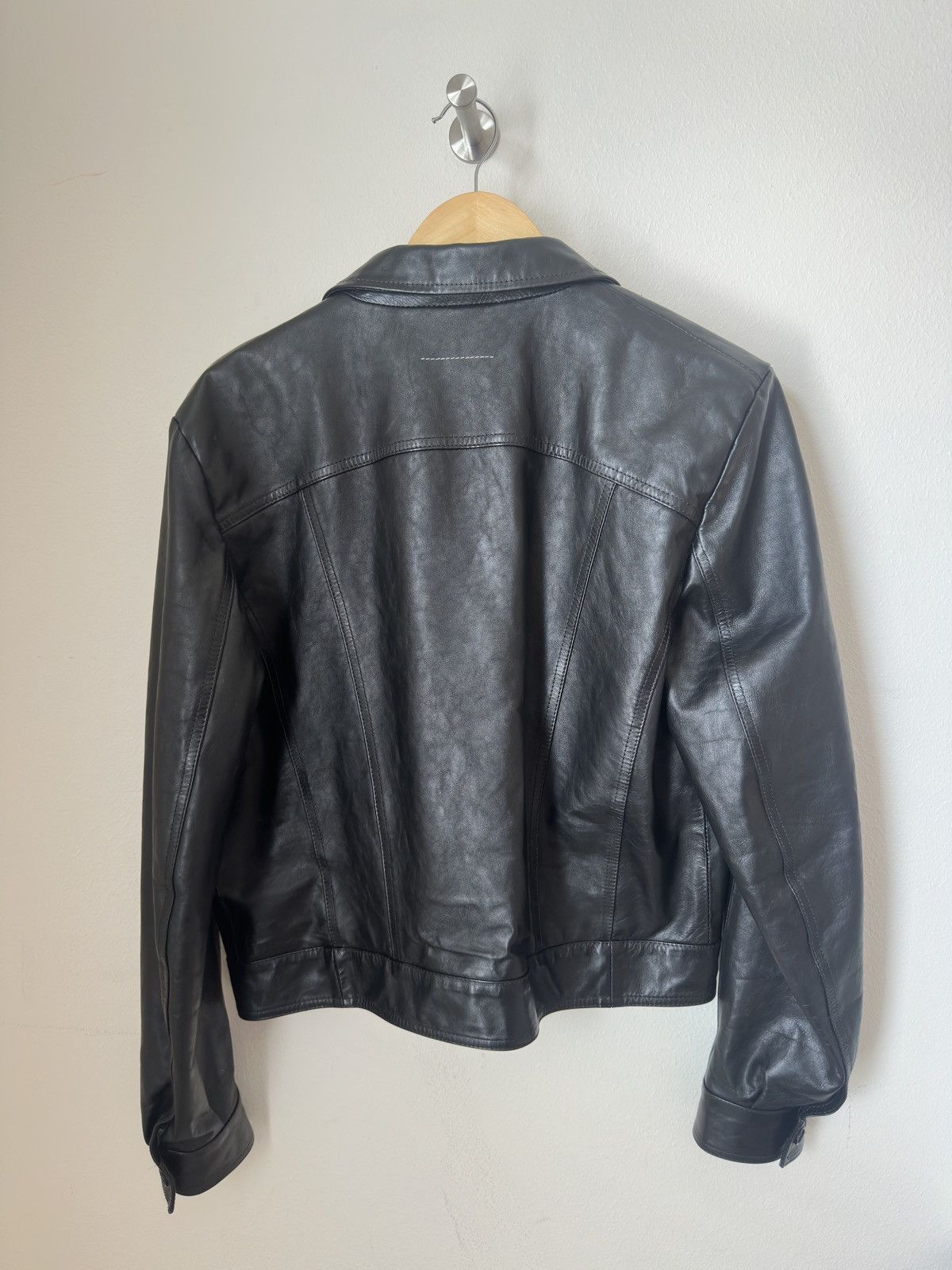 MM6 MM6 MAISON MARGIELA Black Light Sport Leather Jacket Size US M / EU 48-50 / 2 - 3 Thumbnail