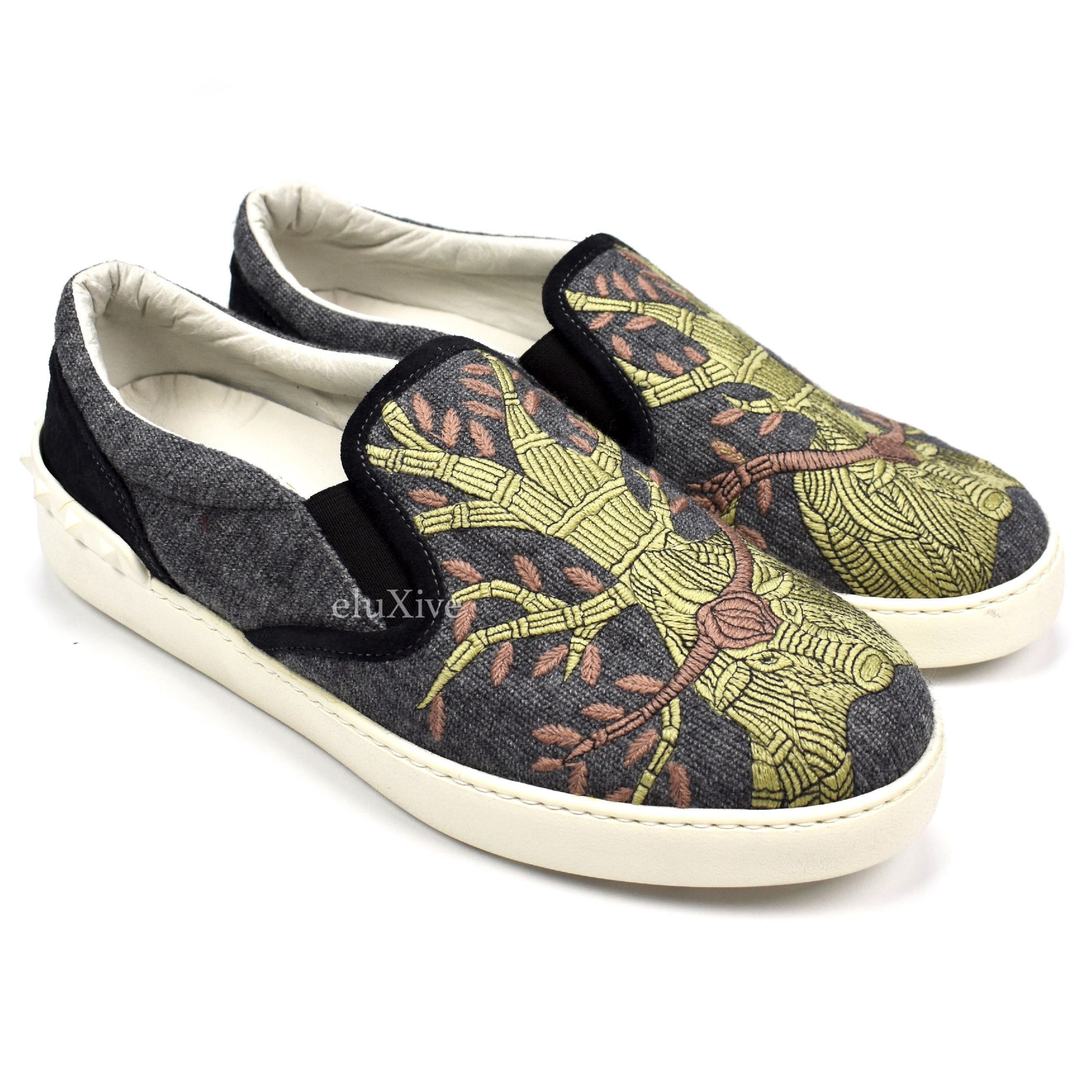 Valentino Valentino Embroidered Tapestry Skate Sneakers NWT Size US 9 / EU 42 - 1 Preview