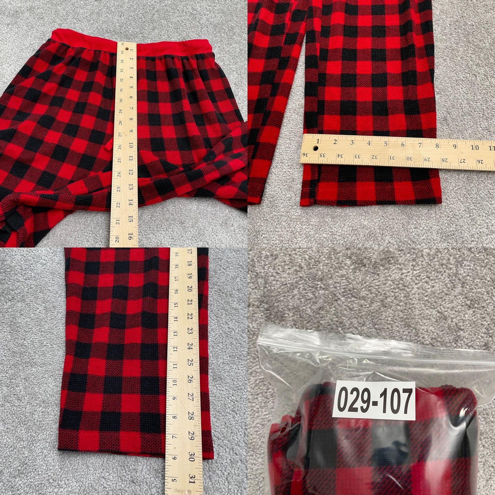 Eddie Bauer Eddie Bauer Pajama Pants Mens Large Red Black Plaid Christmas 32x30 Sleepwear Lounge Size 36" / US 14 / IT 50 - 8 Thumbnail