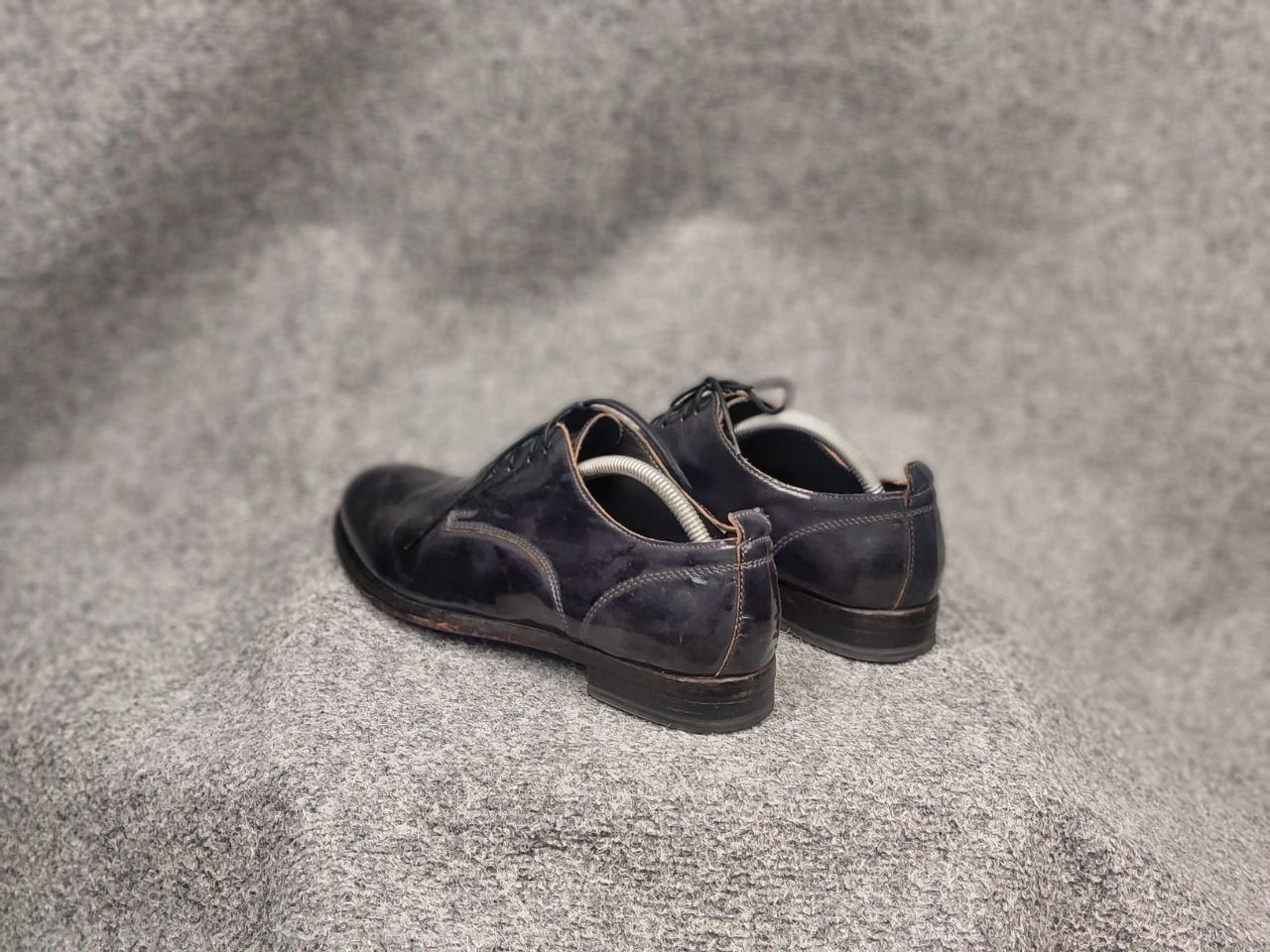 MoMA Moma Design Patent leather Navy lace-up avant garde Shoes Size US 8 / EU 41 - 10 Thumbnail
