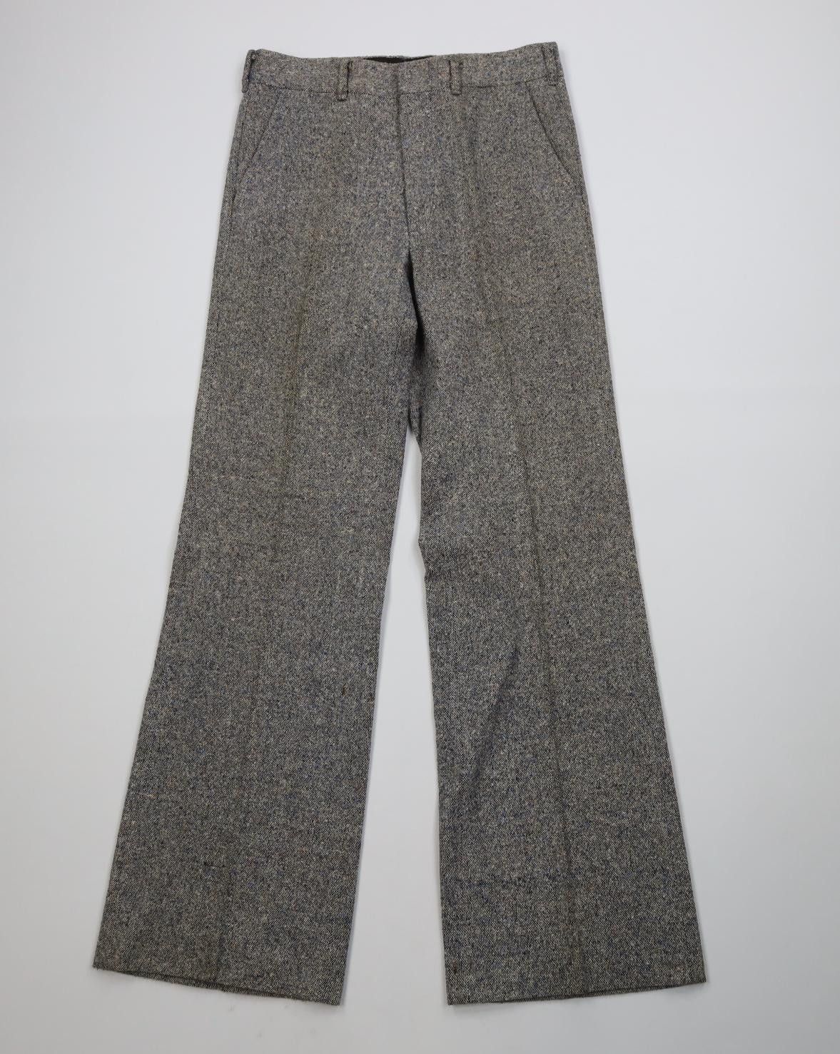 Vintage Vintage 70s Streetwear Wool Tweed Bell Bottoms Pants USA Size US 29 - 1 Thumbnail